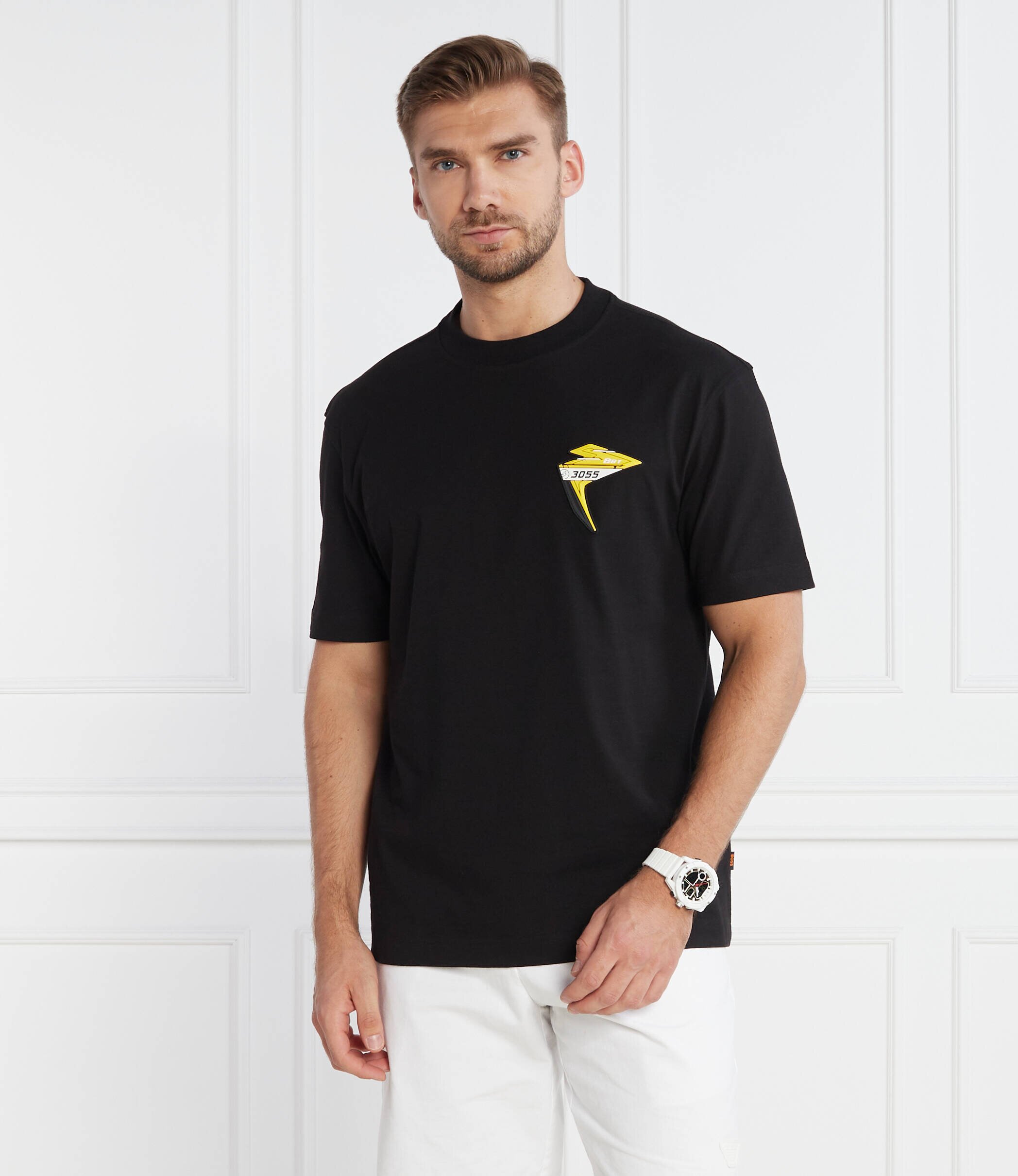 BOSS Orange Tricou TeeBikerGear | Relaxed fit