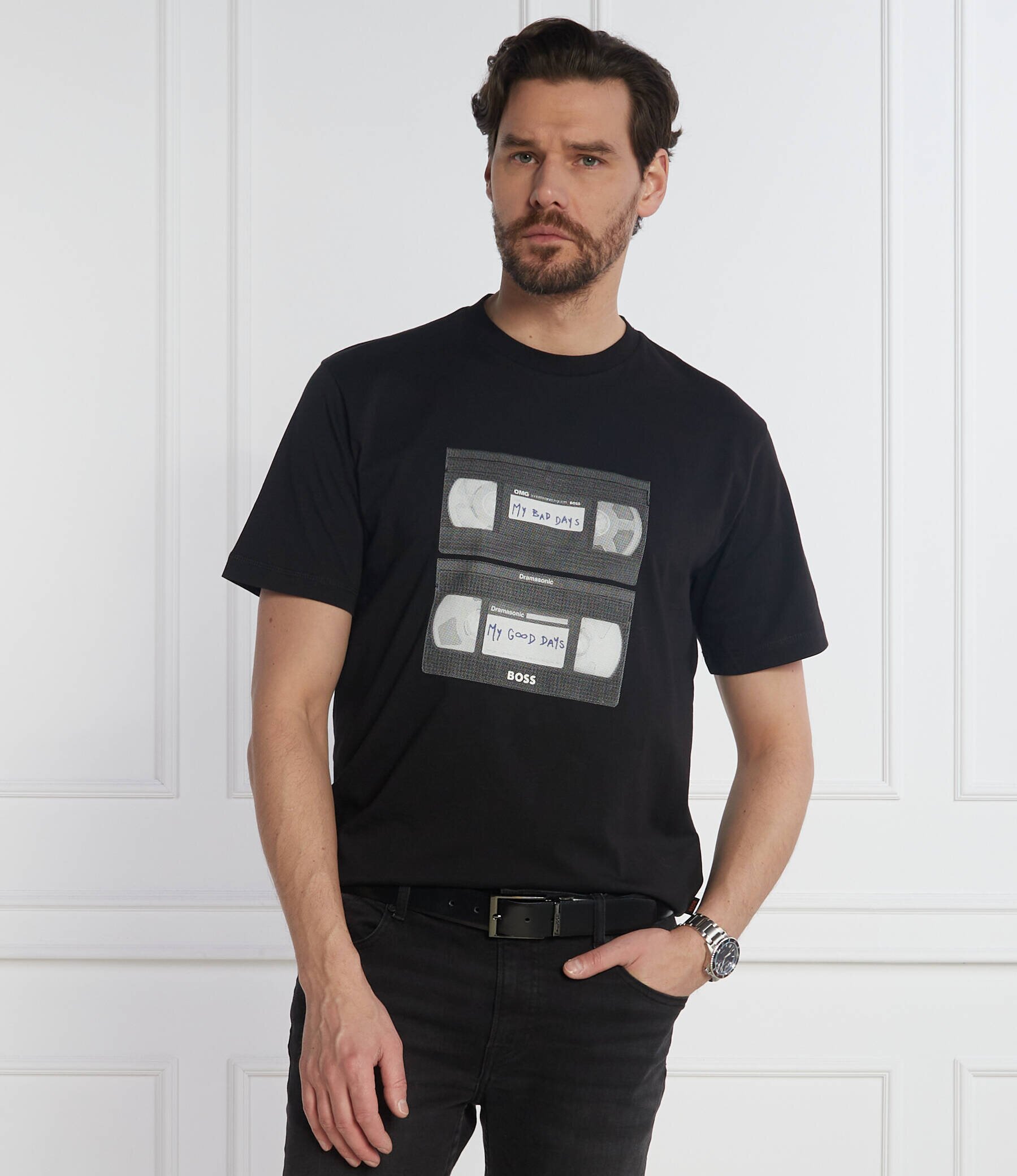 BOSS Orange Tricou TeRetroLeo | Relaxed fit