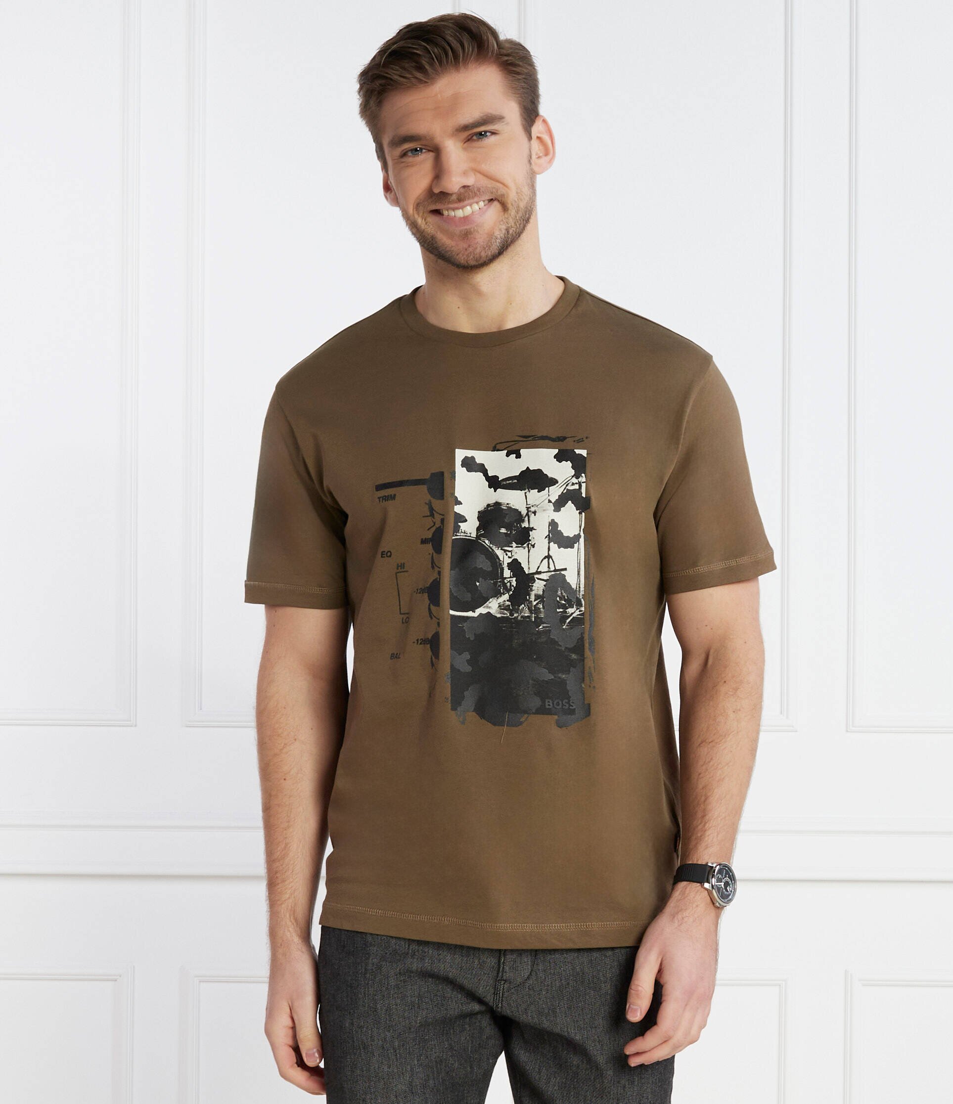 BOSS Orange Tricou TeRetroLeo | Relaxed fit