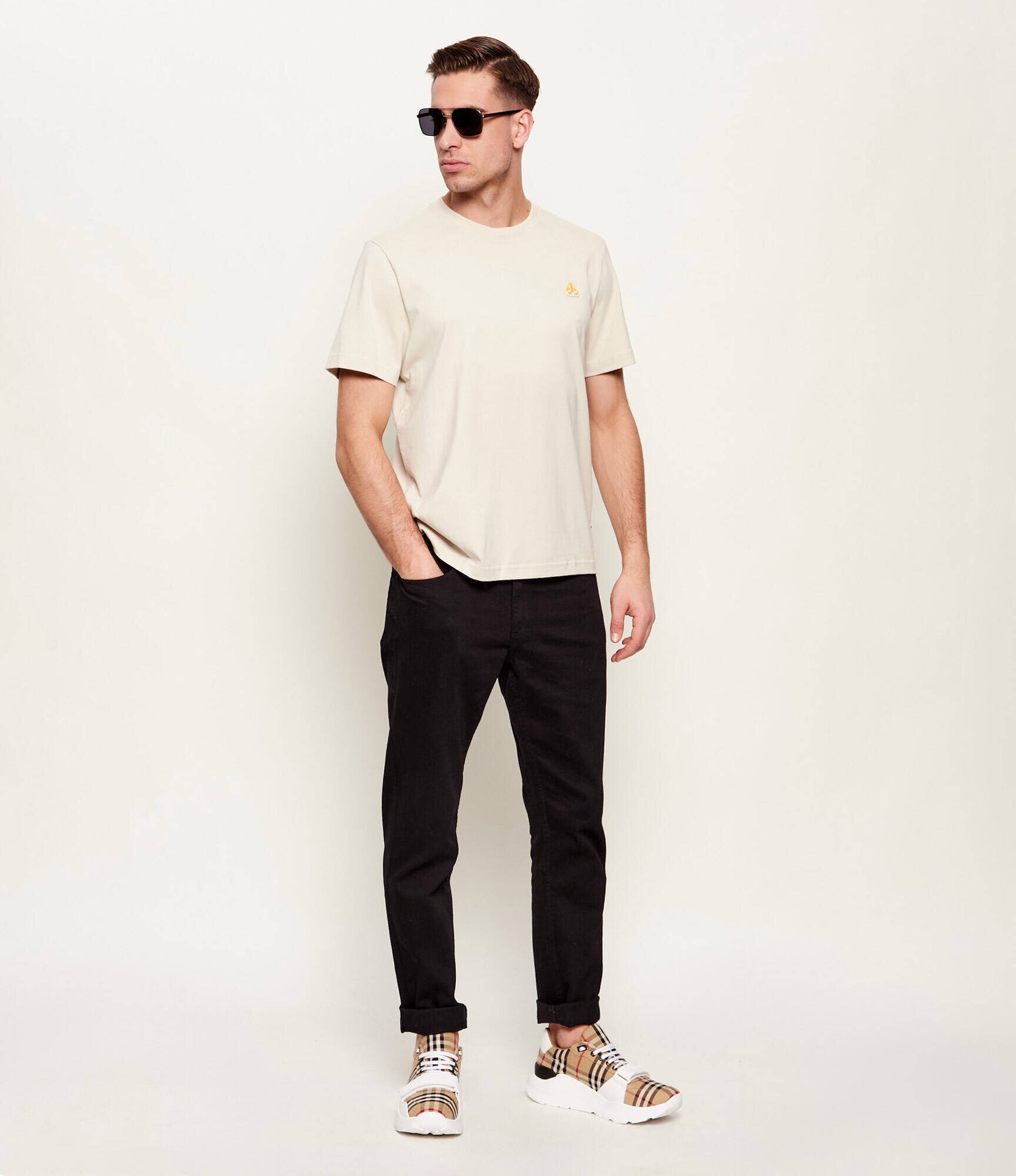 Burberry Sneakers cu adaos de piele