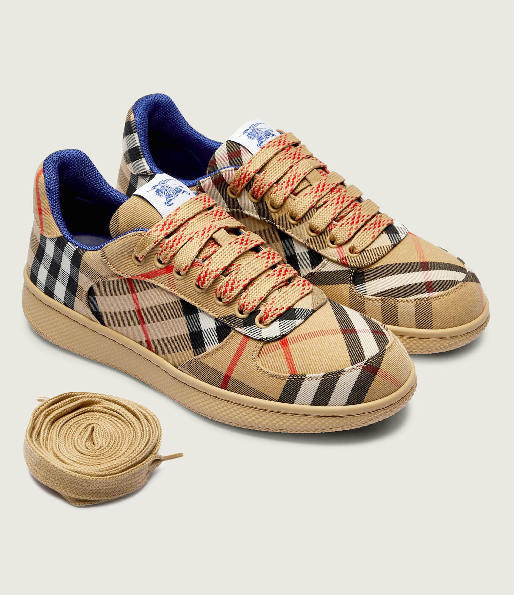Burberry Sneakers Terrace cu adaos de piele
