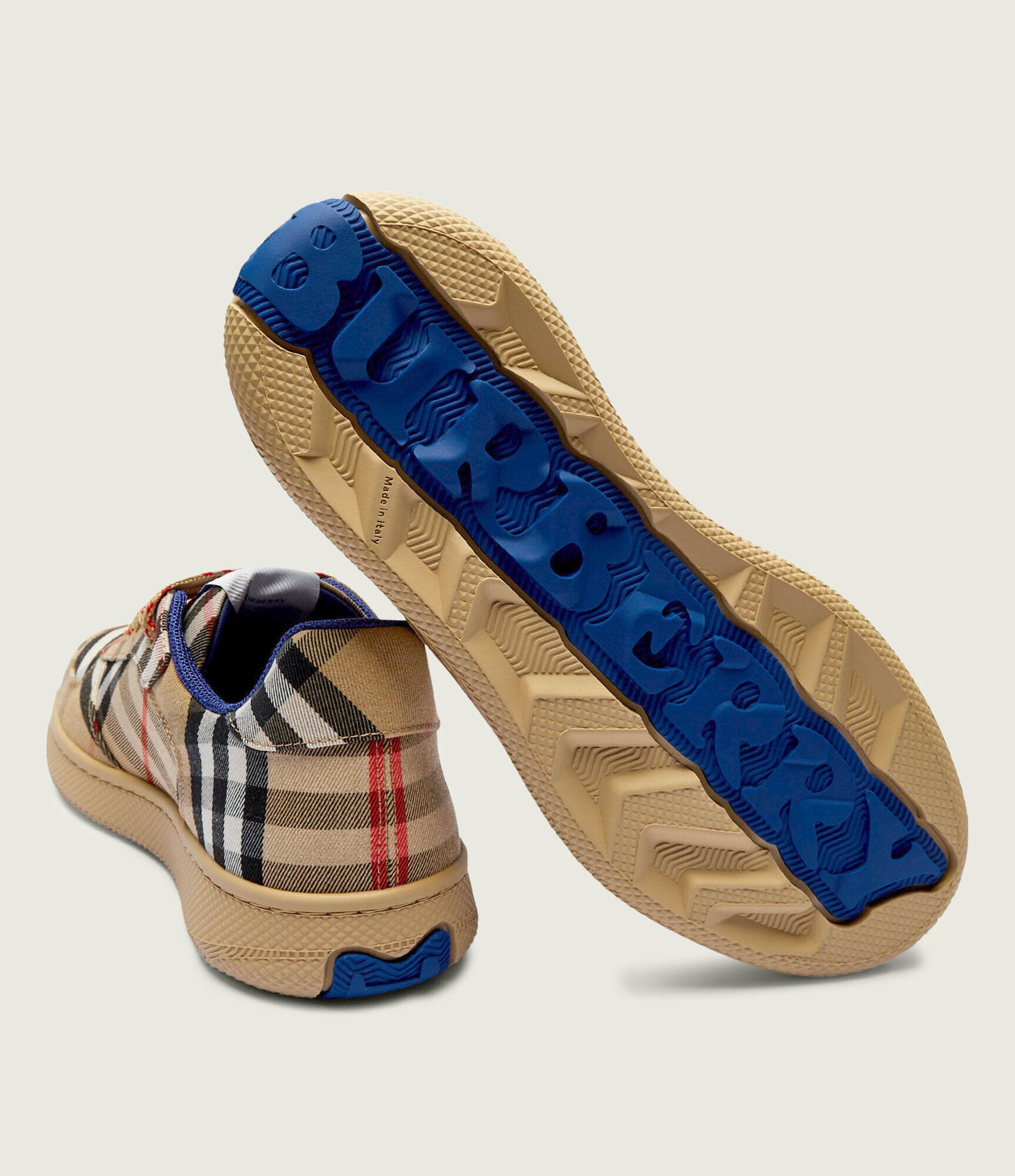 Burberry Sneakers Terrace cu adaos de piele