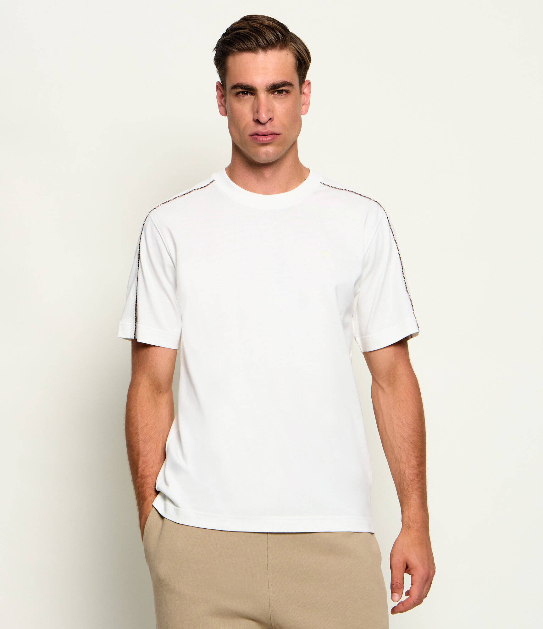 Burberry Tricou Seth Chk Ppg | regular fit
