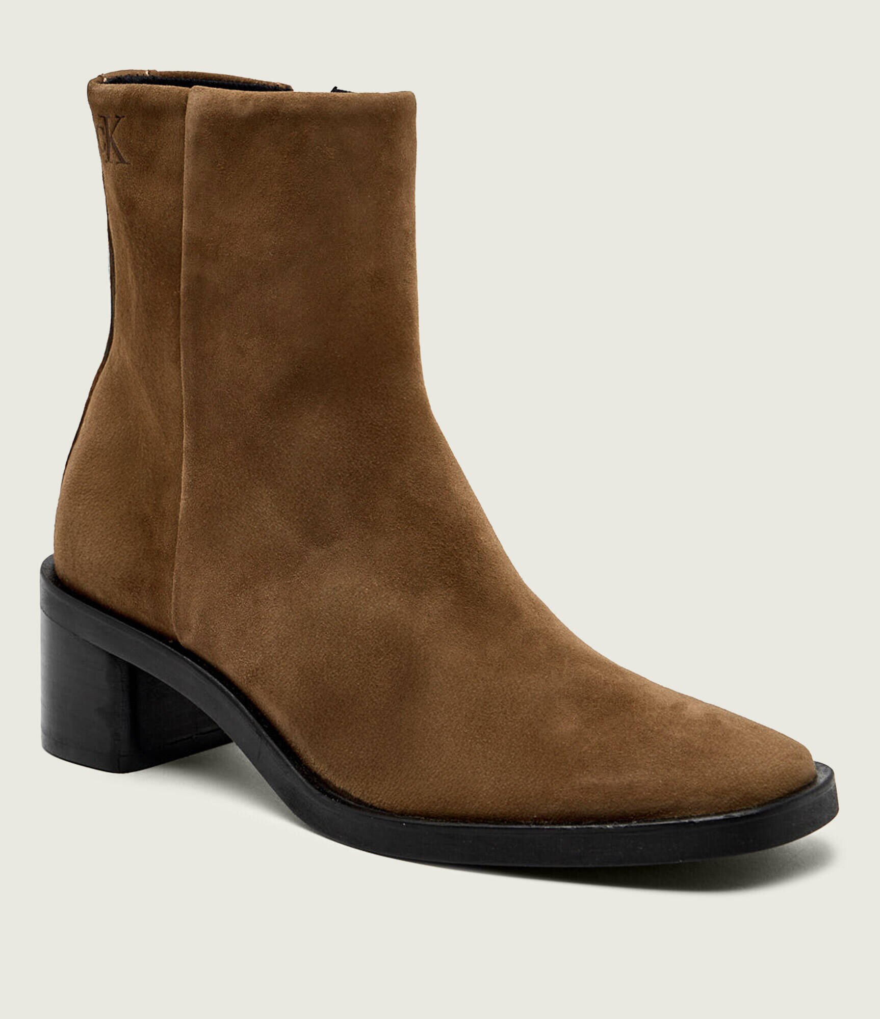 Calvin Klein Botine cu toc | piele întoarsă