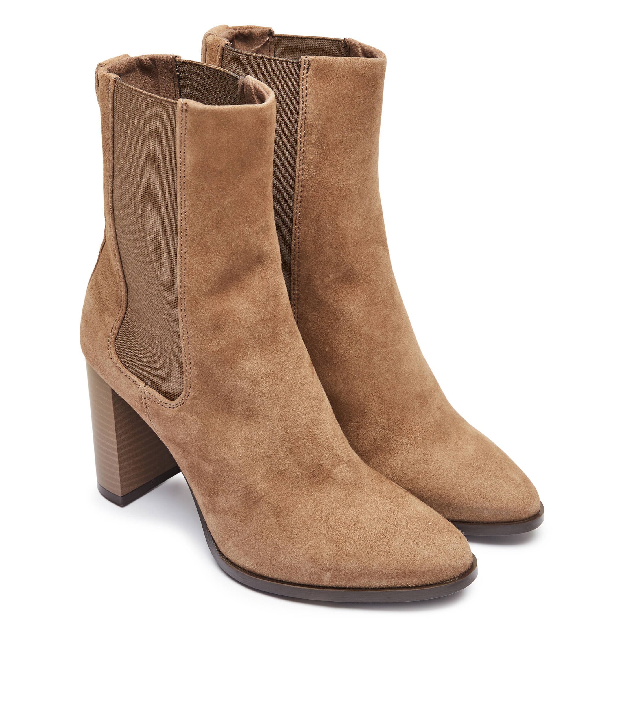 Calvin Klein Botine cu toc | piele întoarsă