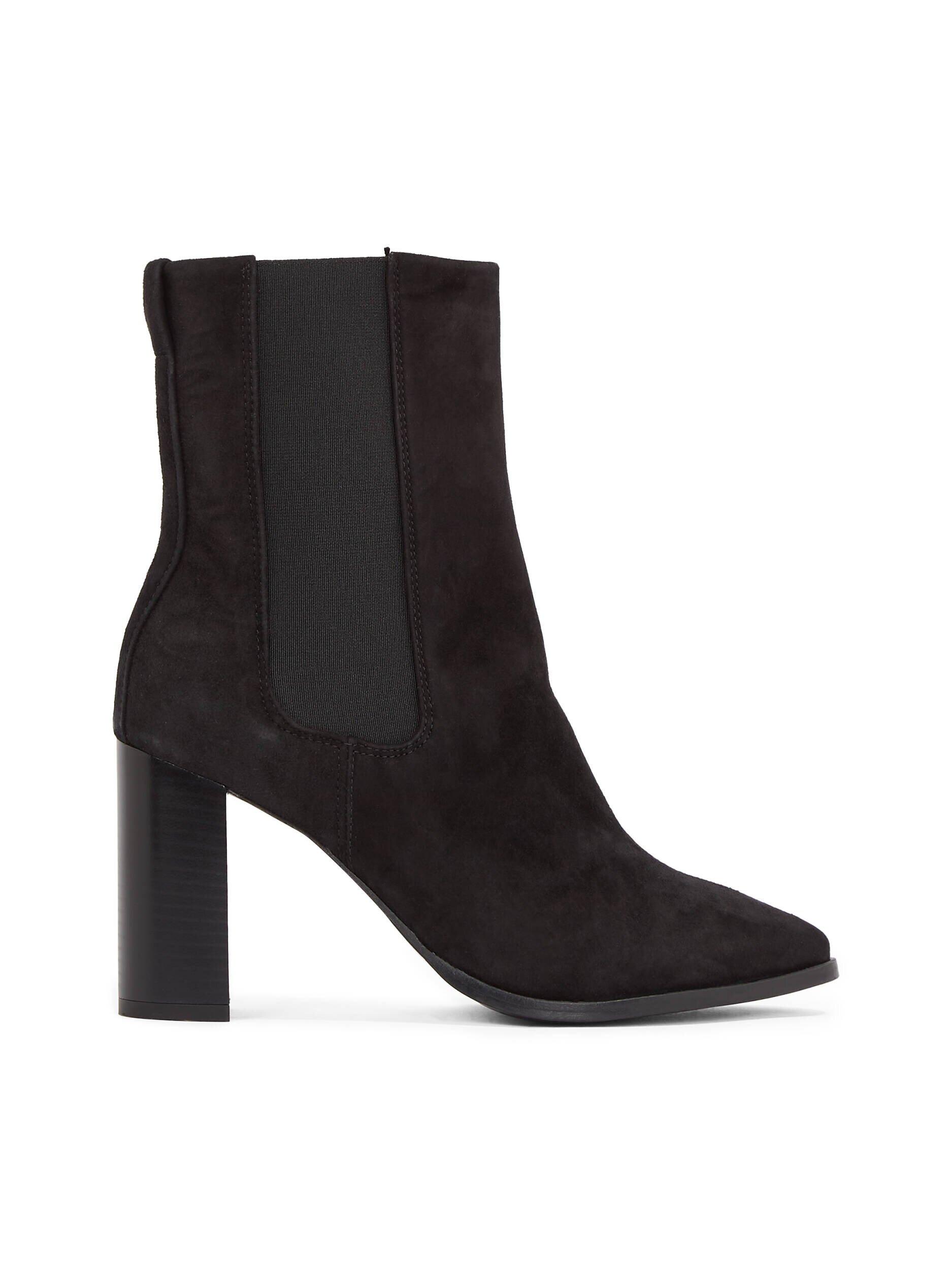 Calvin Klein Botine cu toc | piele întoarsă