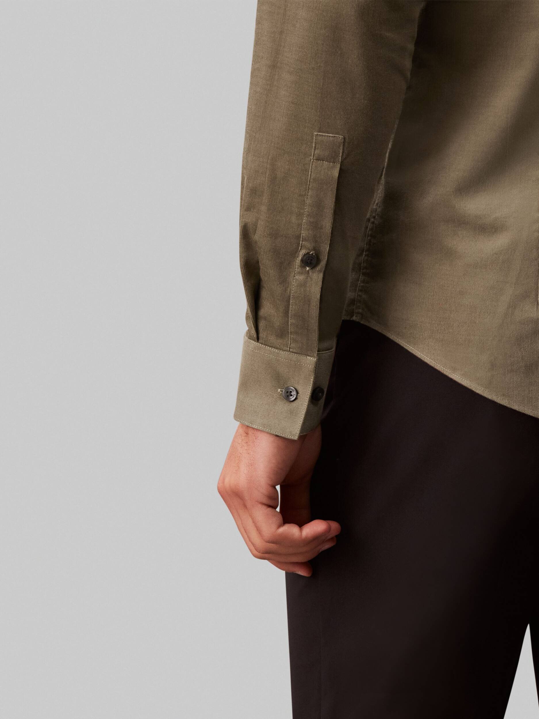 Calvin Klein Cămașă | Slim Fit | catifea reiată