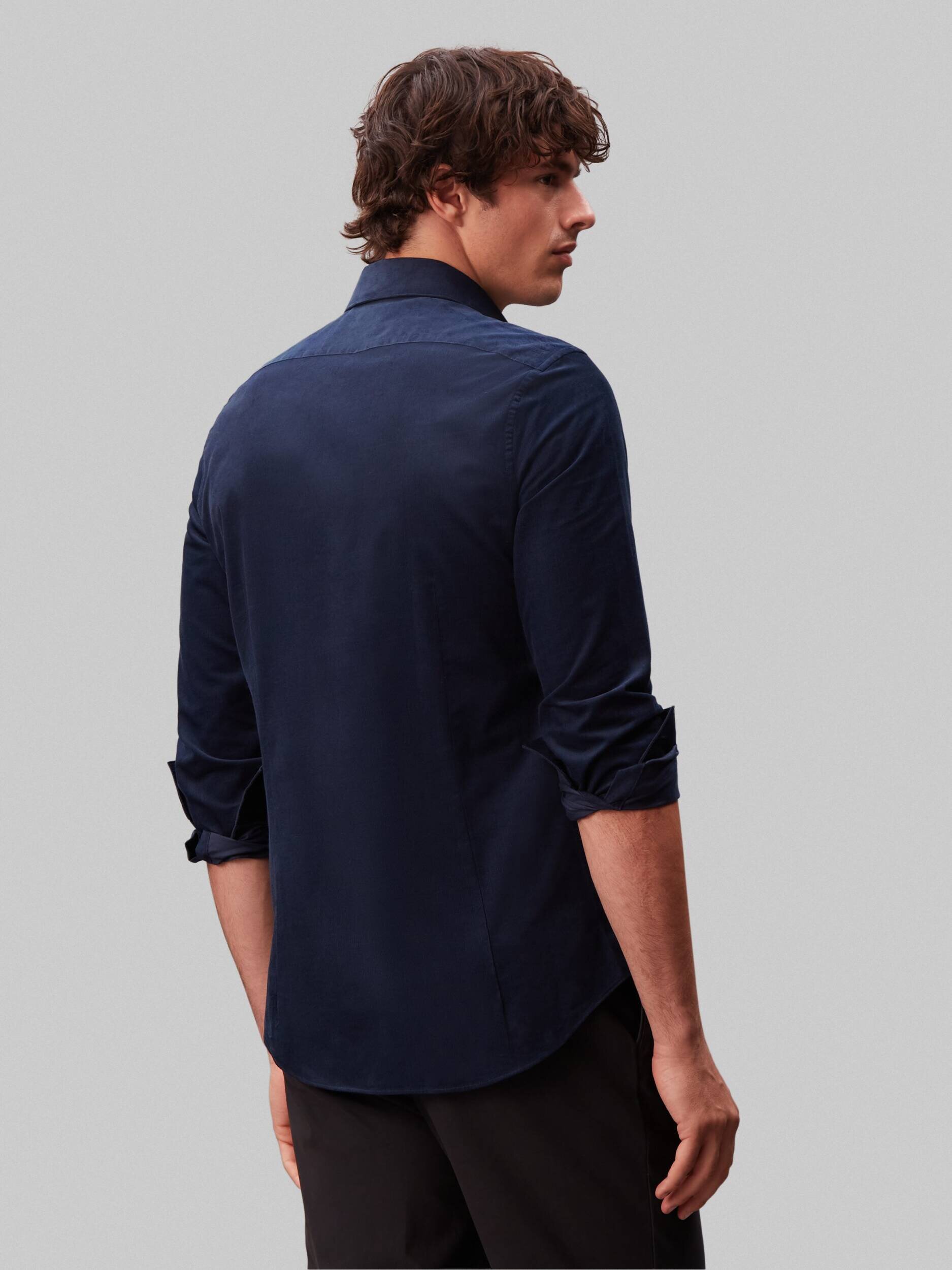 Calvin Klein Cămașă | Slim Fit | catifea reiată