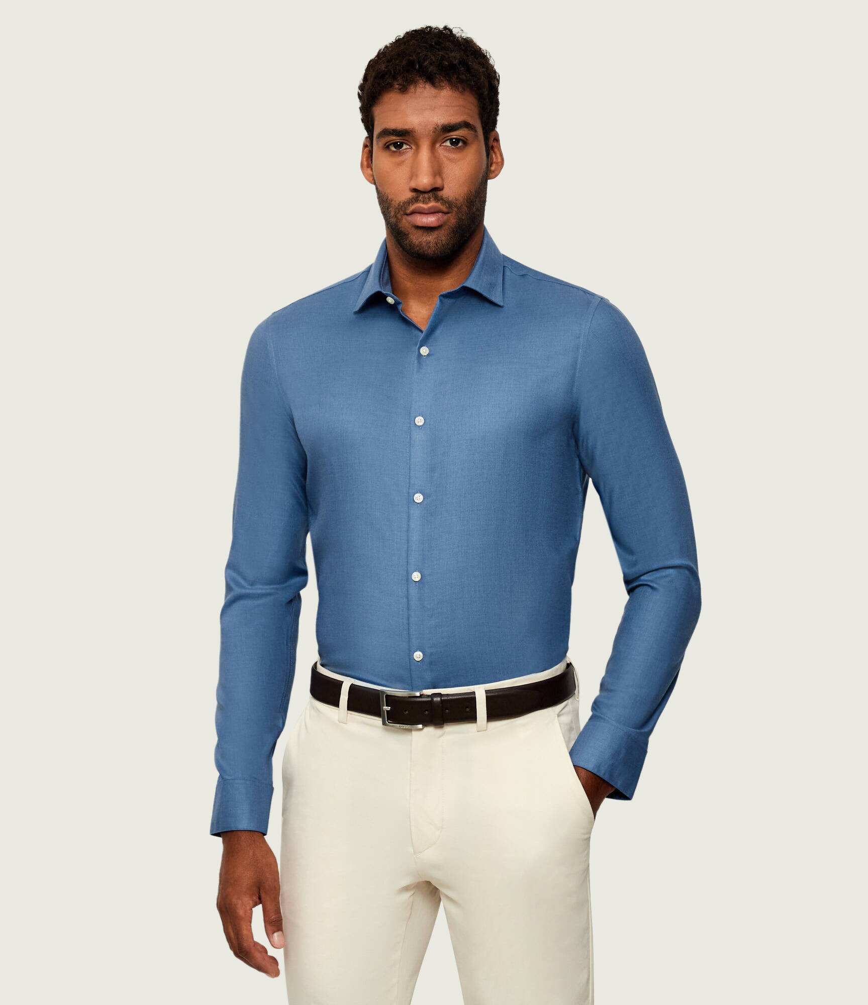 Calvin Klein Cămașă | Slim Fit cu adaos de lână