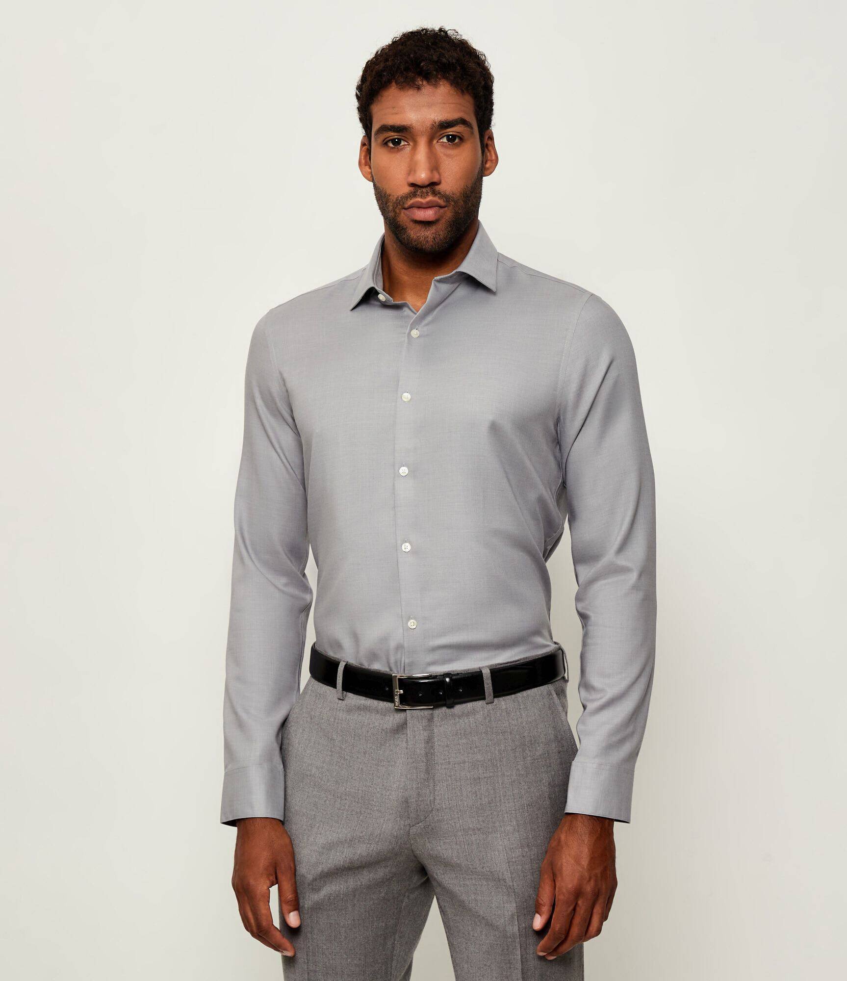 Calvin Klein Cămașă | Slim Fit cu adaos de lână