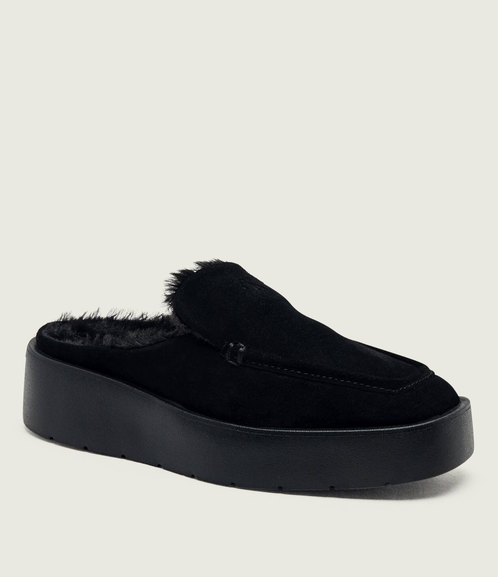 Calvin Klein Căptușite mules (încălțăminte) | piele întoarsă | shearling