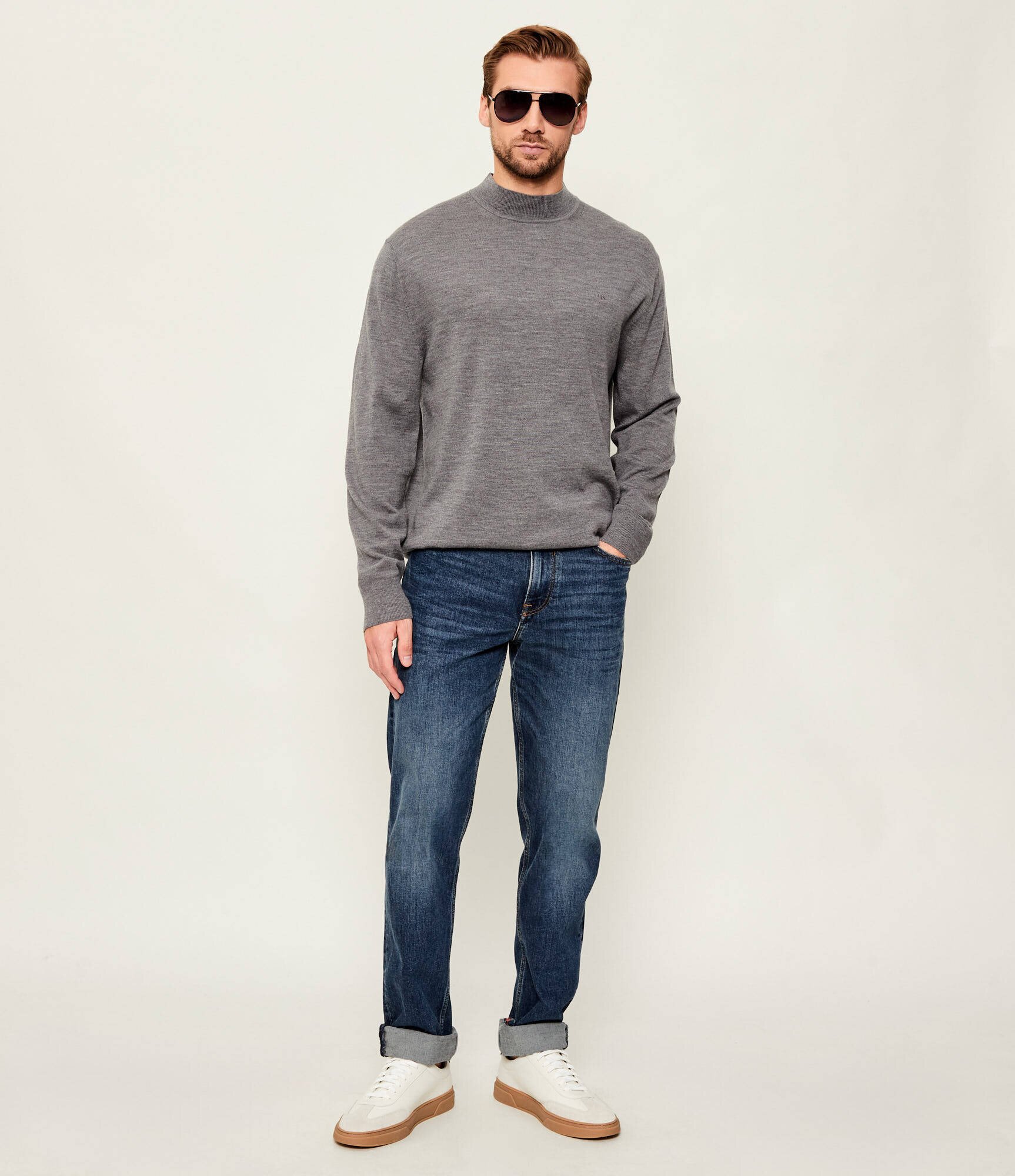 Calvin Klein De lână guler înalt | regular fit