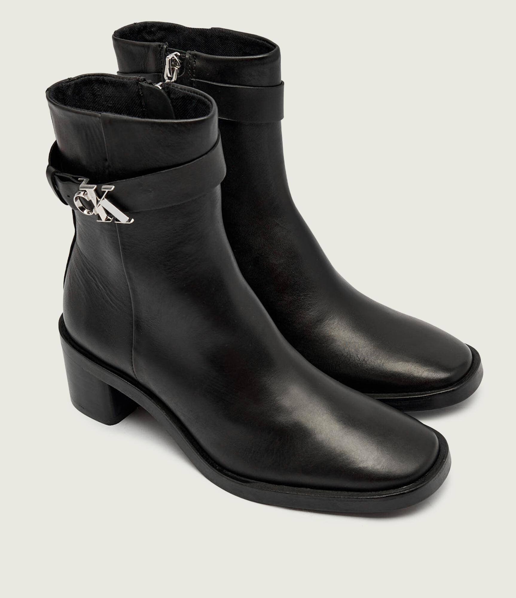 Calvin Klein De piele botine cu toc
