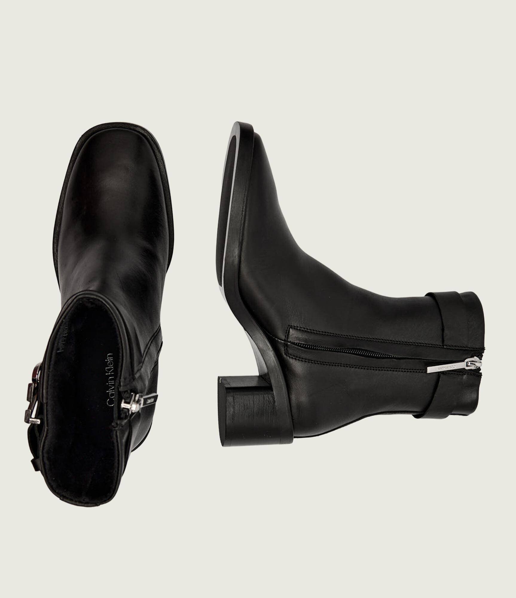 Calvin Klein De piele botine cu toc