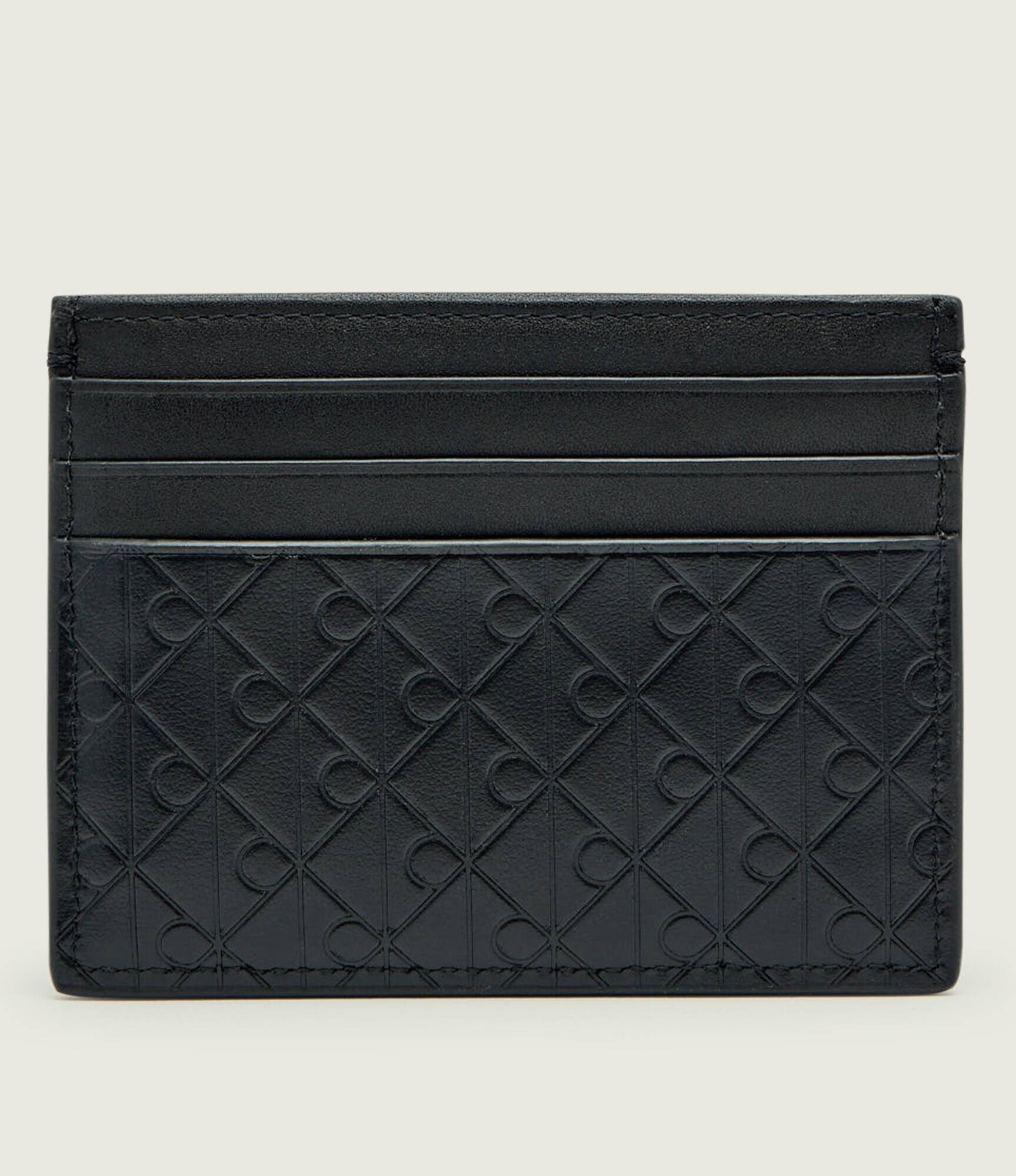Calvin Klein De piele husă pentru carduri EMBOSSED EMBLEM