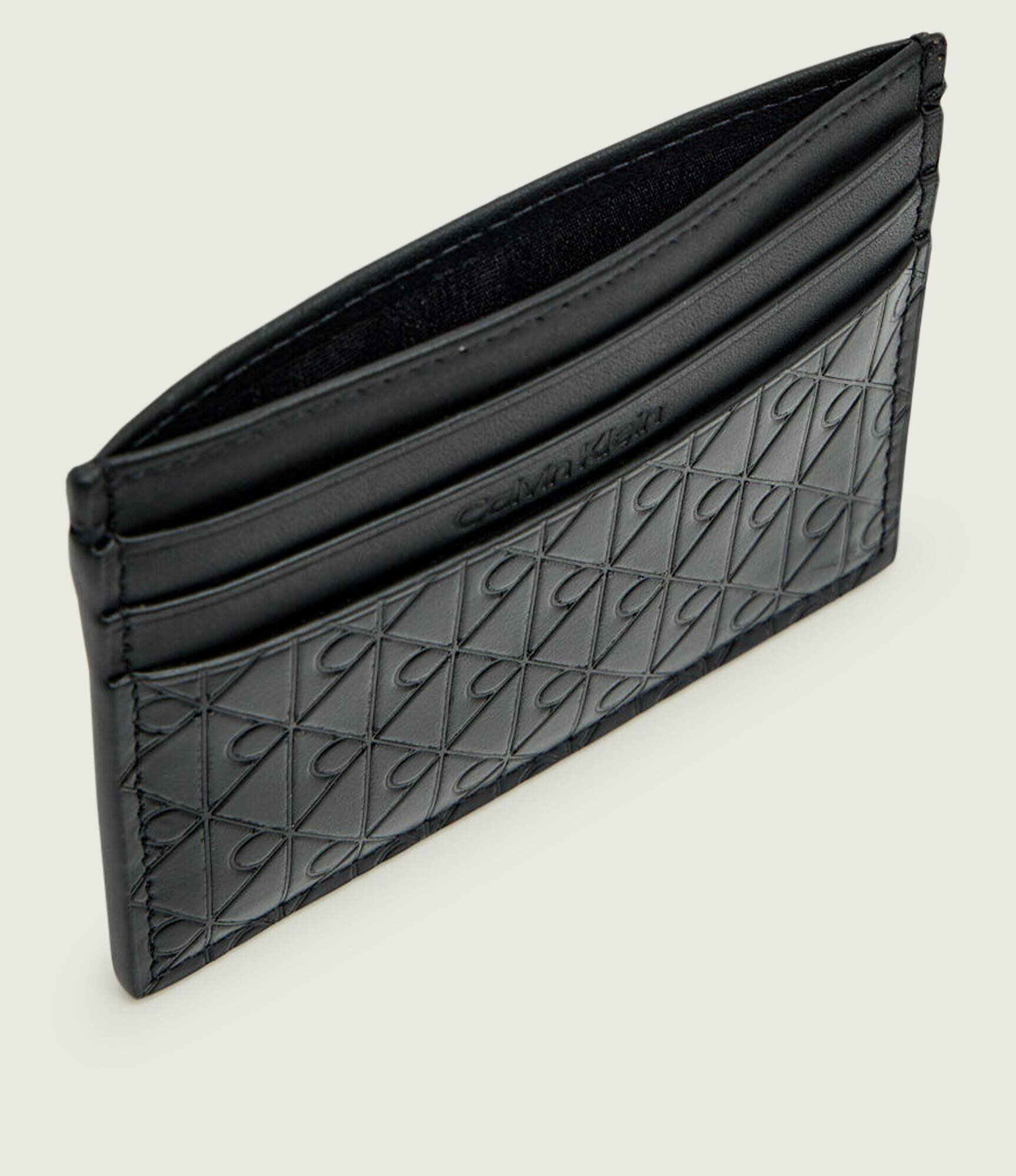 Calvin Klein De piele husă pentru carduri EMBOSSED EMBLEM