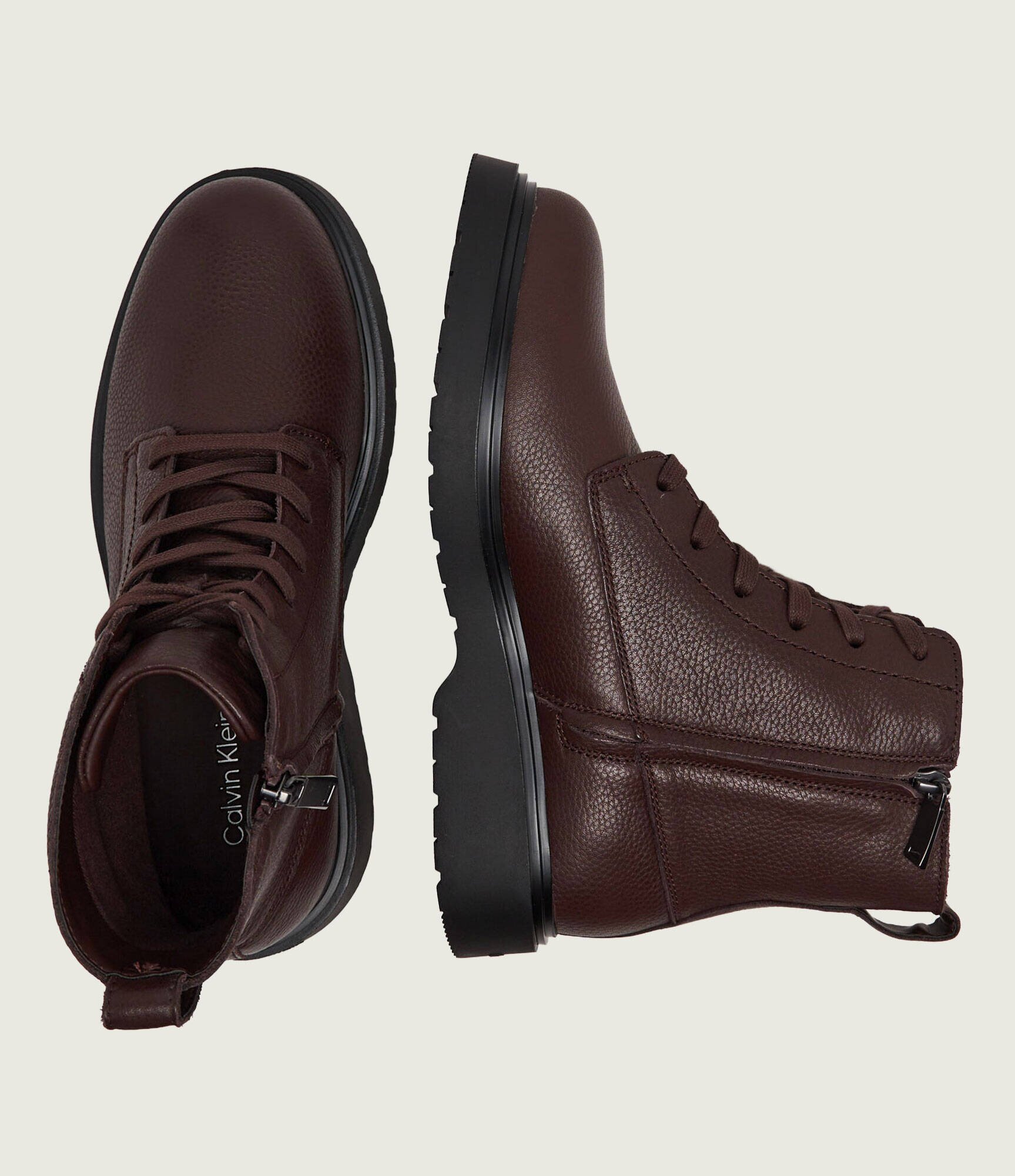 Calvin Klein De piele încălțăminte înaltă