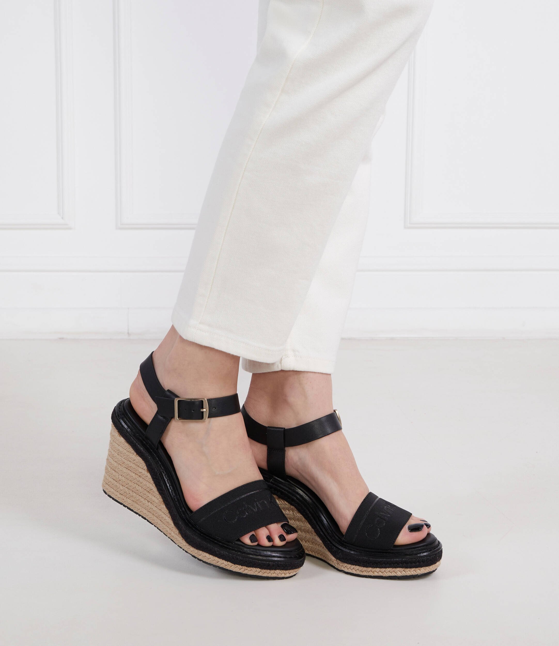 Calvin Klein De piele platforme Wedge