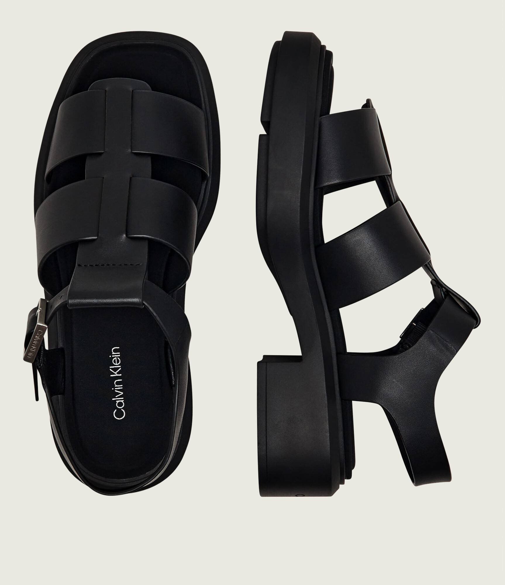 Calvin Klein De piele sandale FISHERM