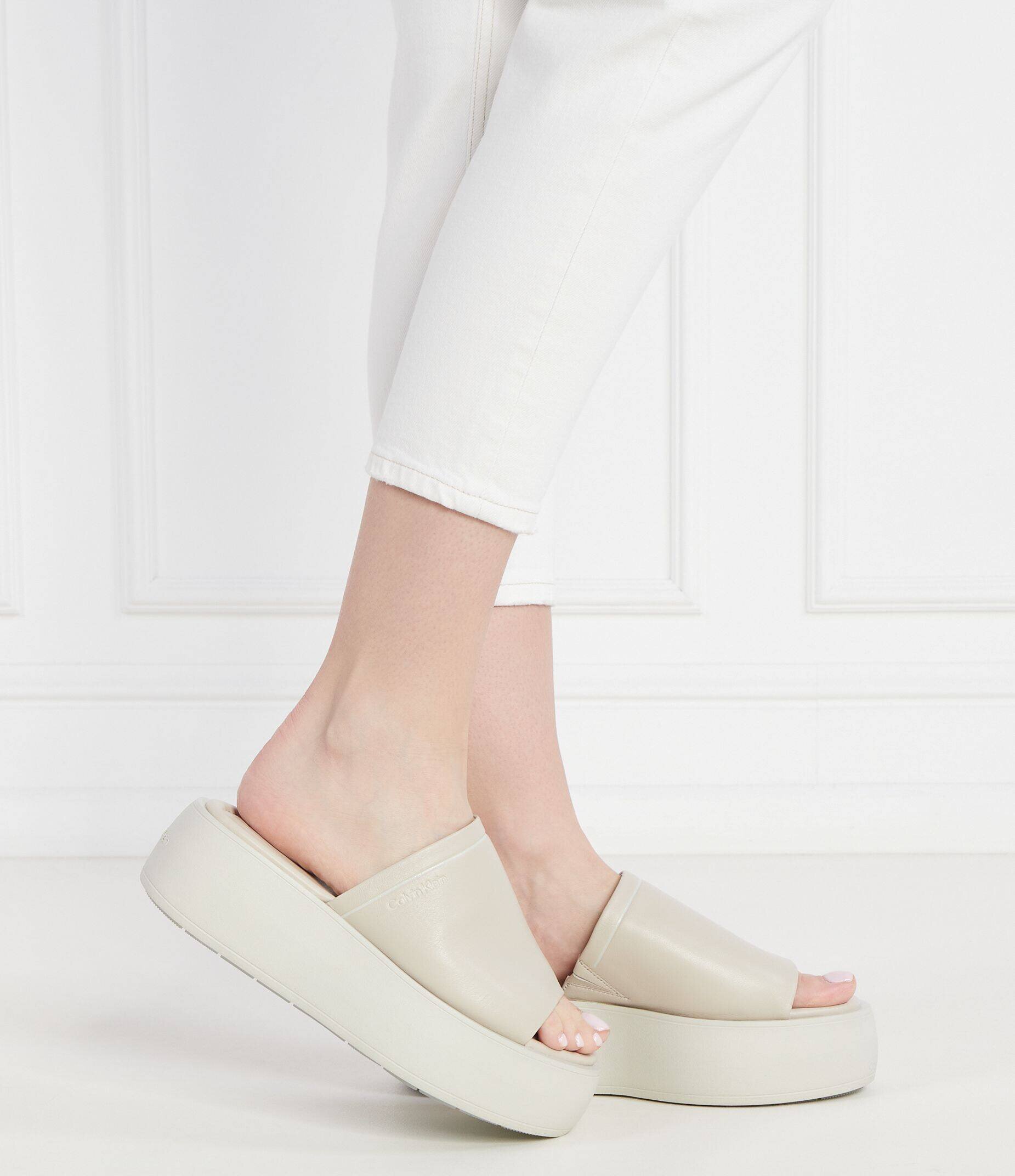Calvin Klein De piele șlapi