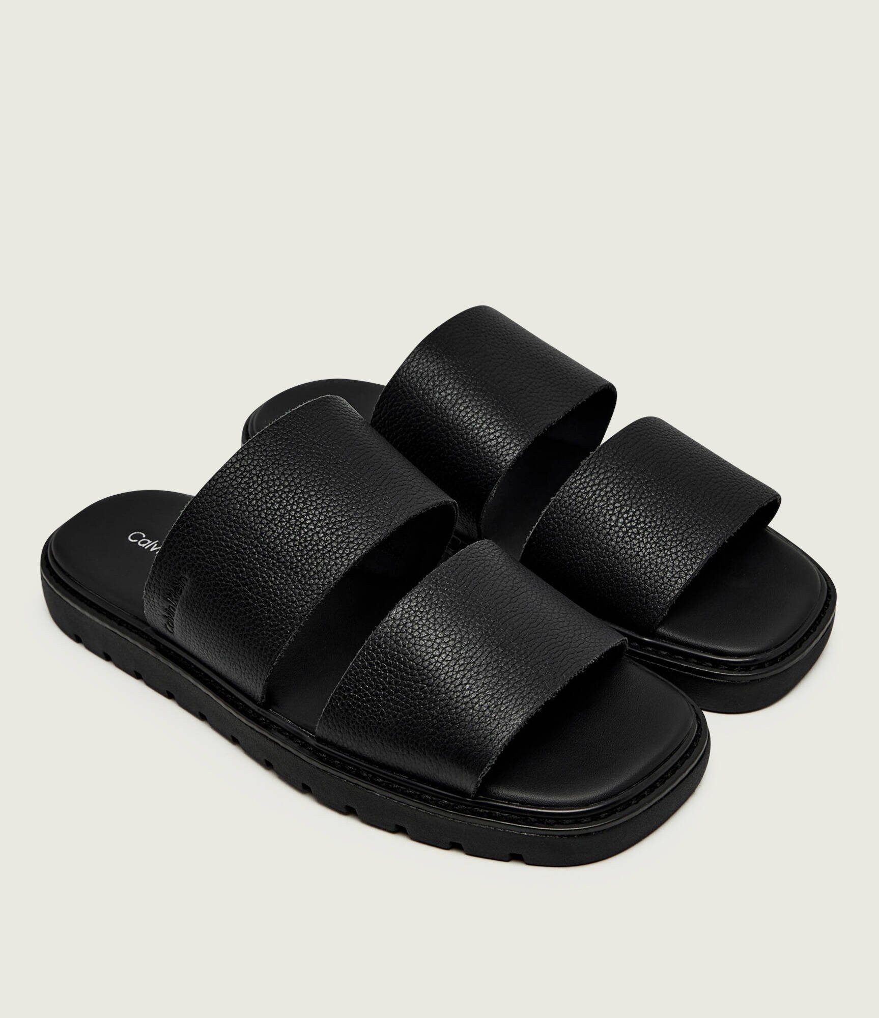 Calvin Klein De piele șlapi SQ MOLDED DB