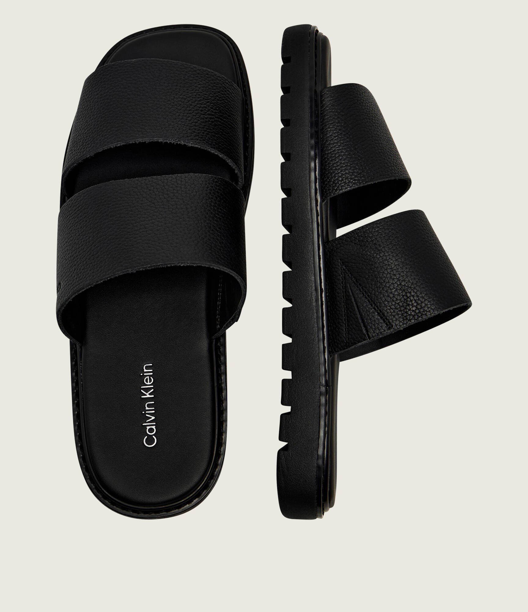 Calvin Klein De piele șlapi SQ MOLDED DB