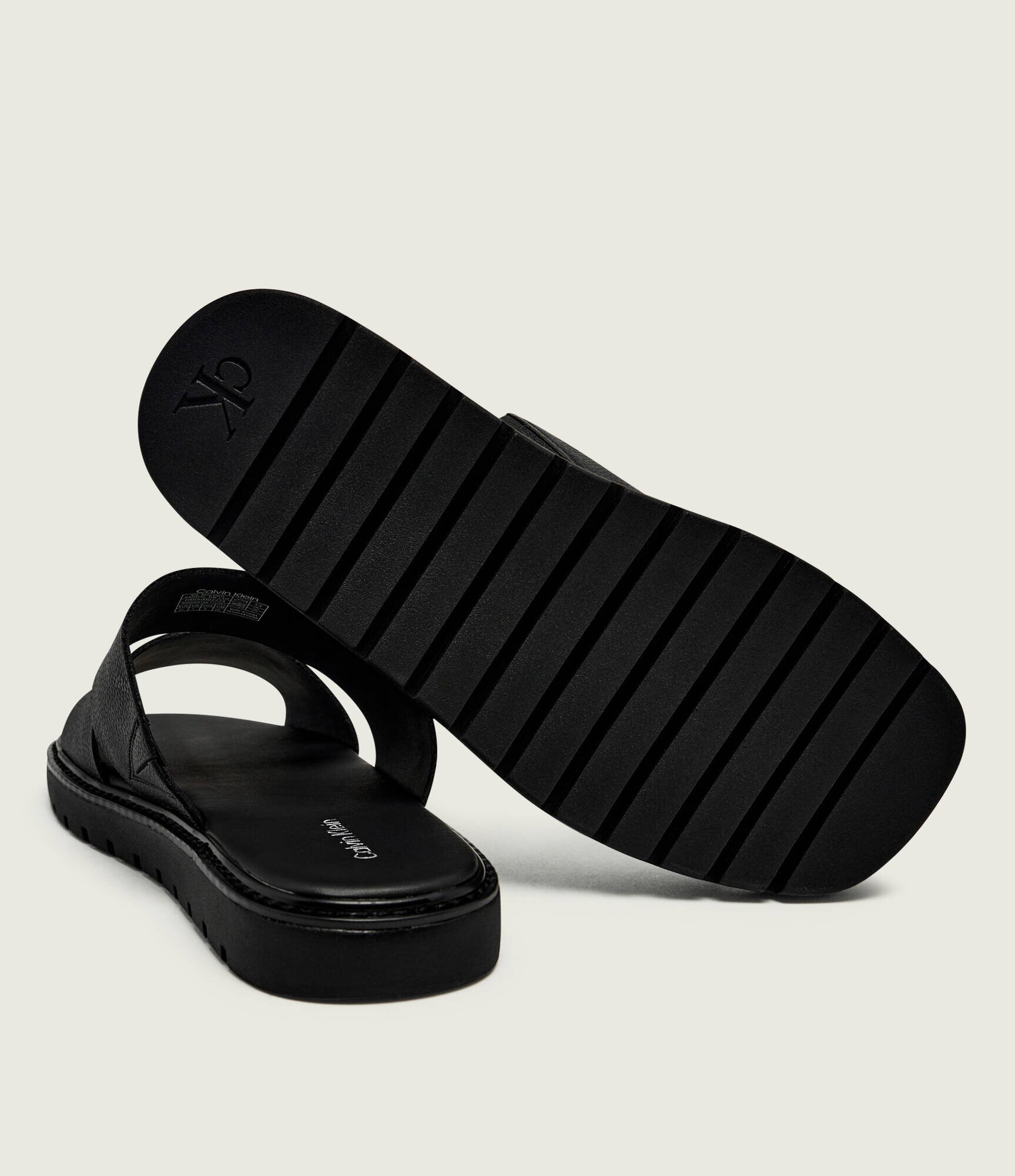 Calvin Klein De piele șlapi SQ MOLDED DB
