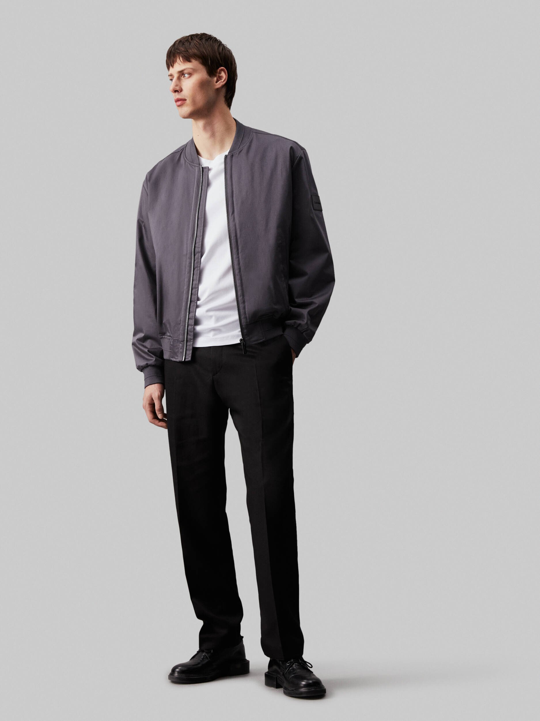Calvin Klein De satin geacă | Regular Fit