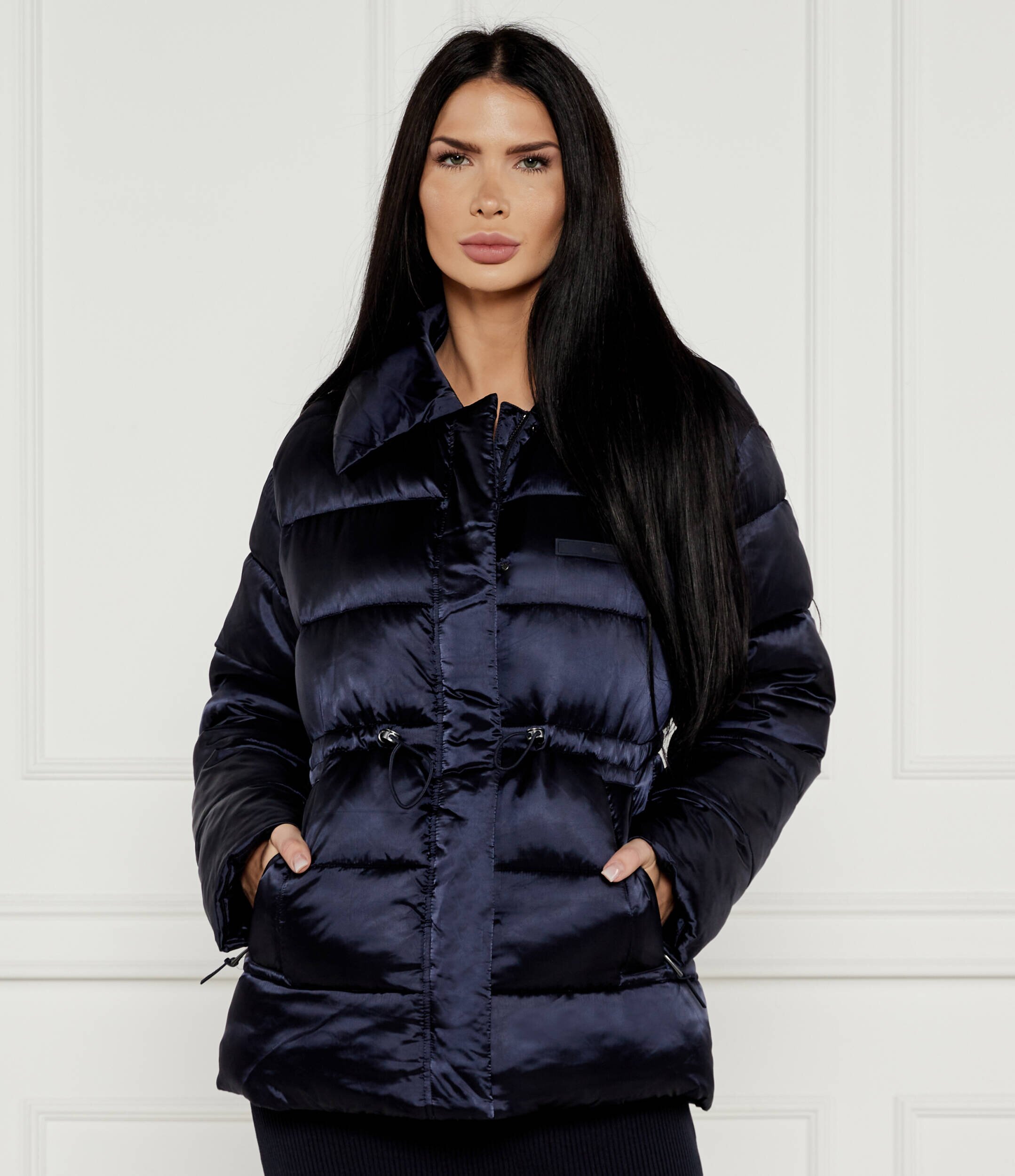 Calvin Klein De satin geacă | Regular Fit