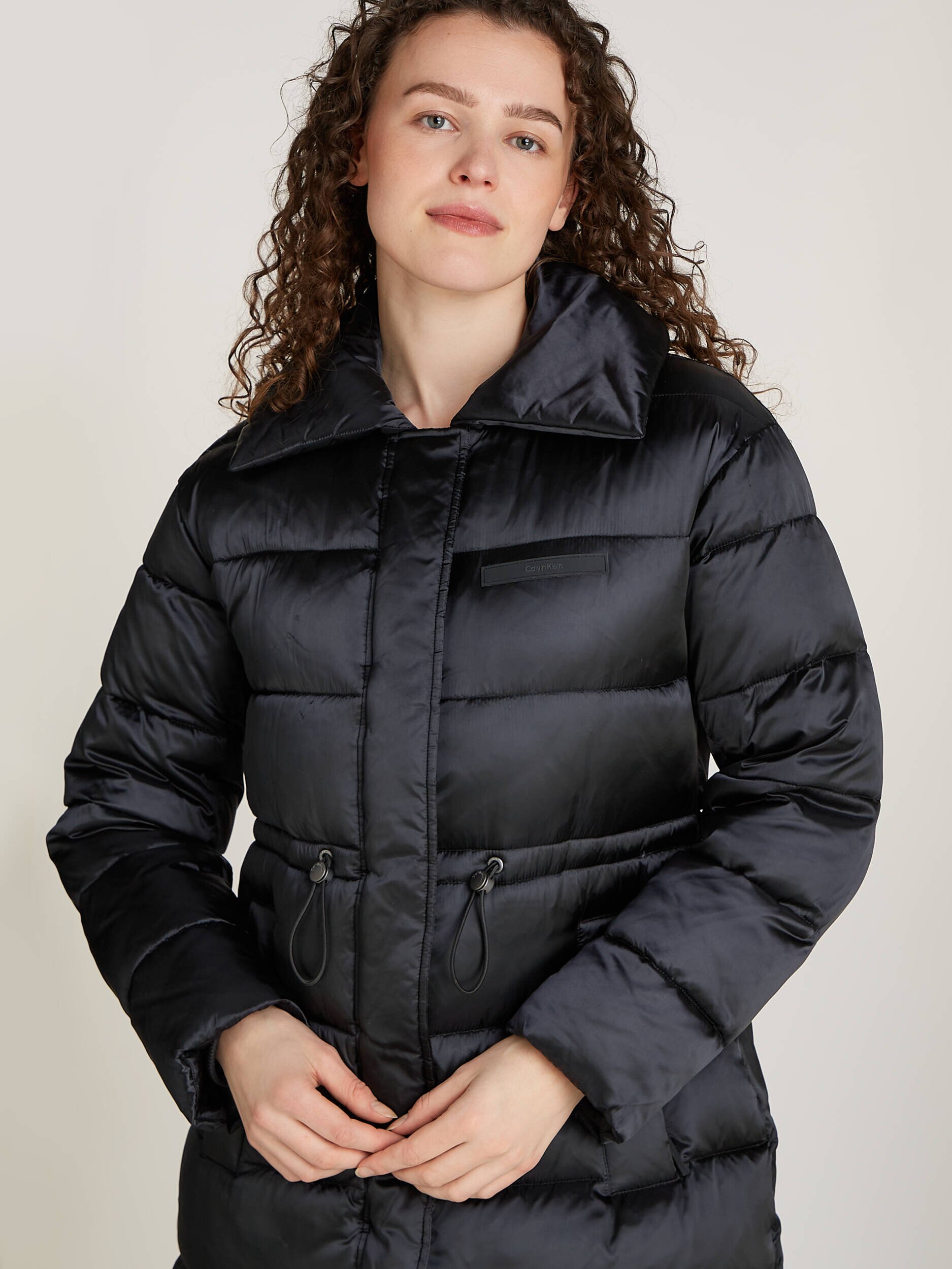 Calvin Klein De satin geacă | Regular Fit
