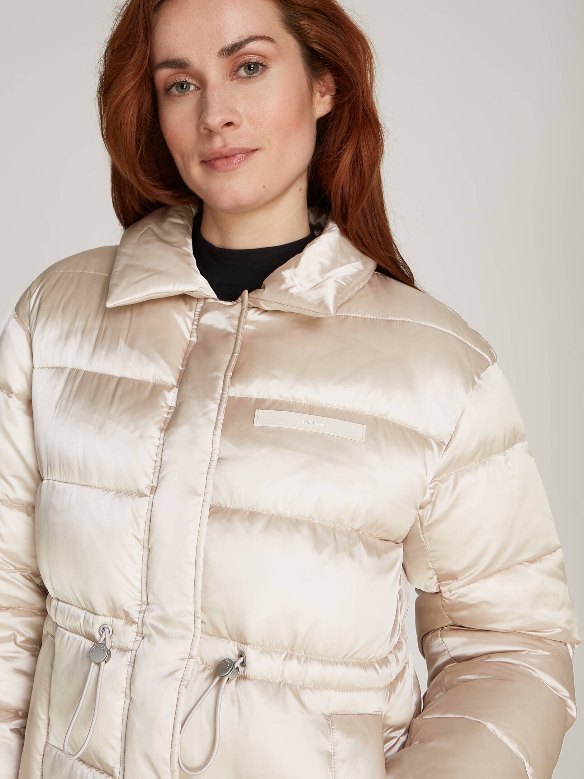 Calvin Klein De satin geacă | Regular Fit