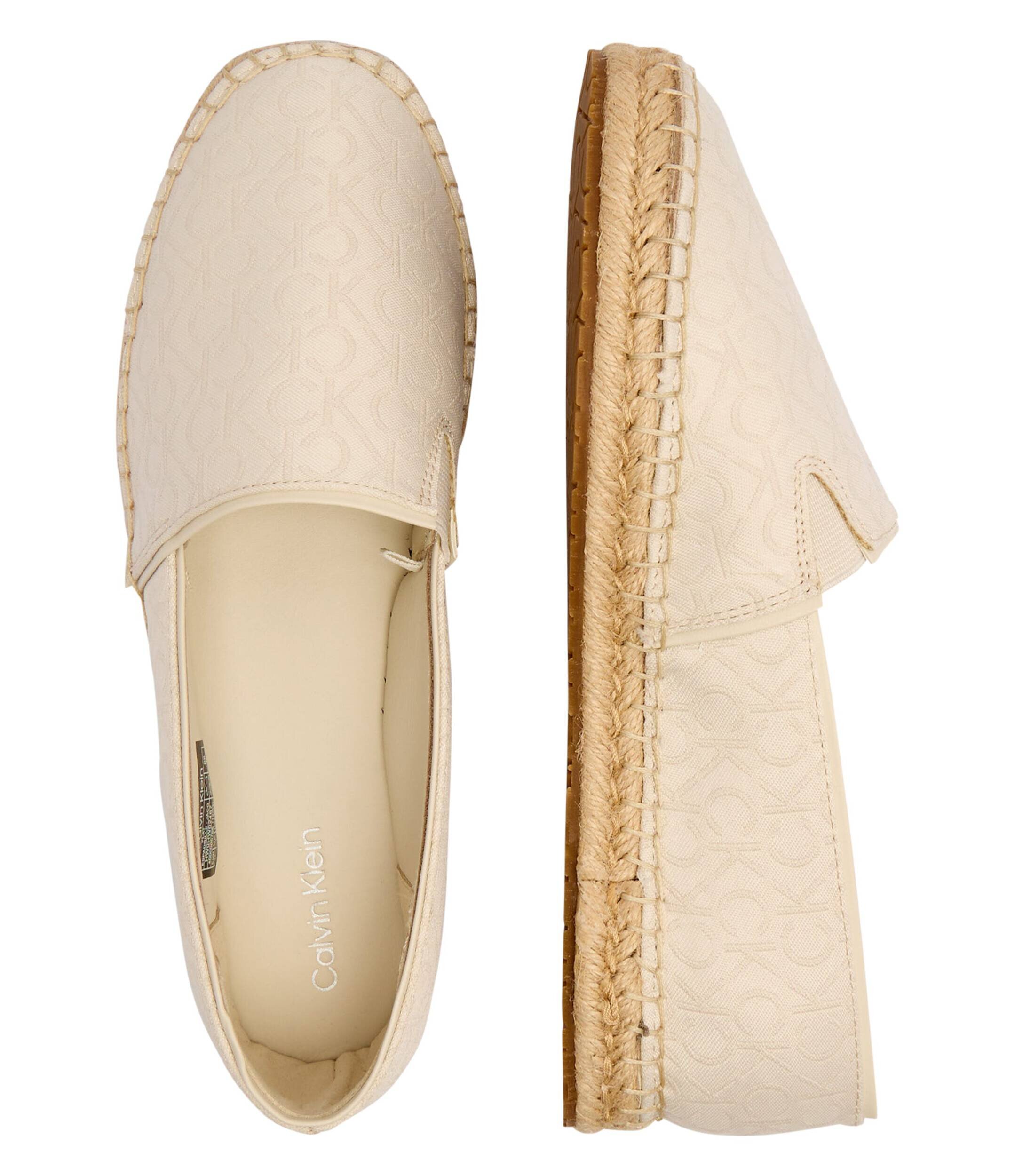 Calvin Klein Espadrile cu adaos de piele