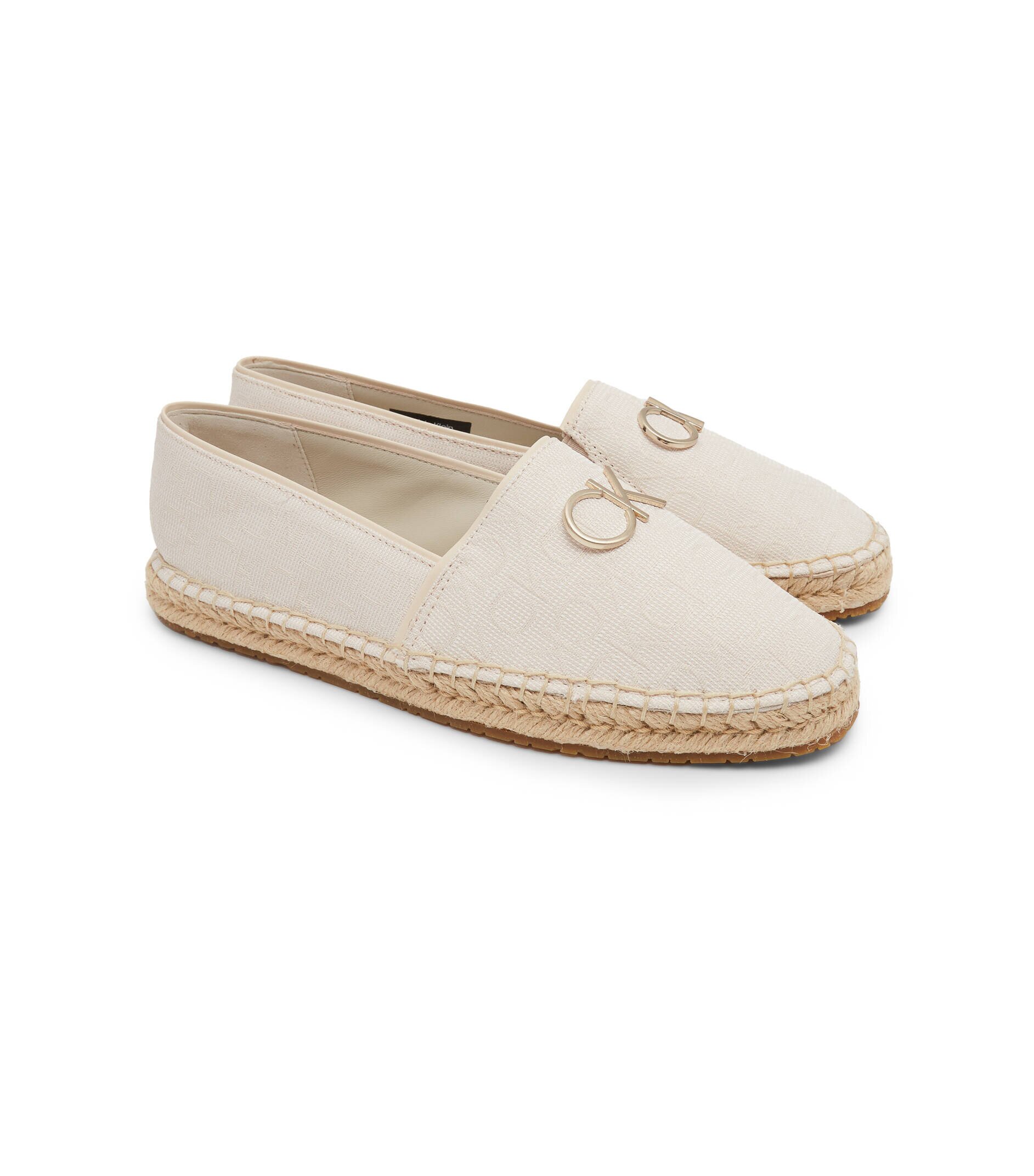 Calvin Klein Espadrile cu adaos de piele