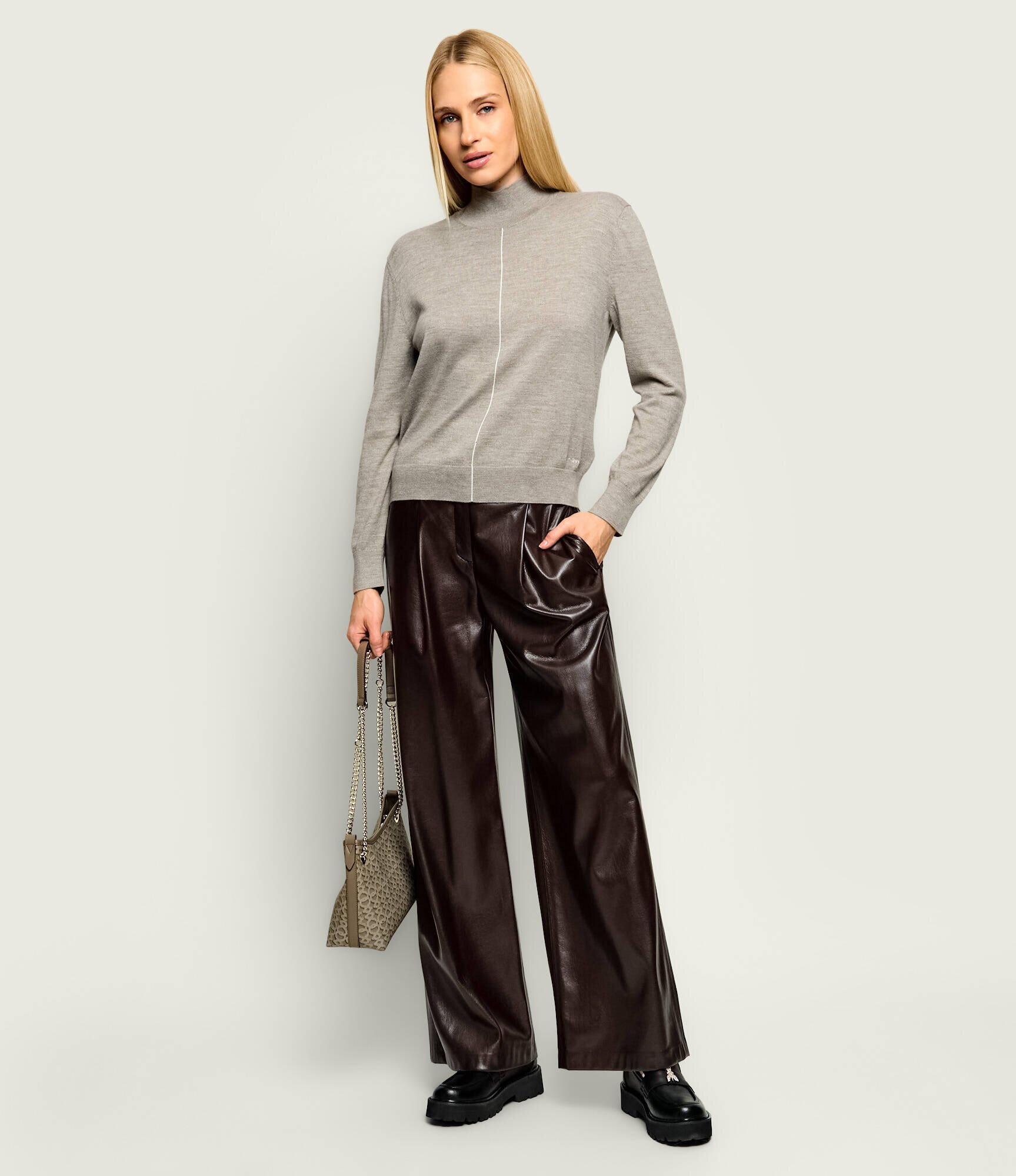 Calvin Klein Guler înalt | regular fit cu adaos de lână