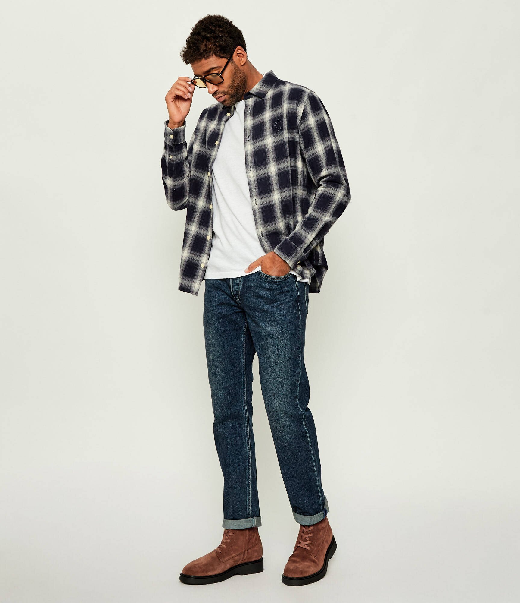 Calvin Klein Încălțăminte înaltă Combat | piele întoarsă