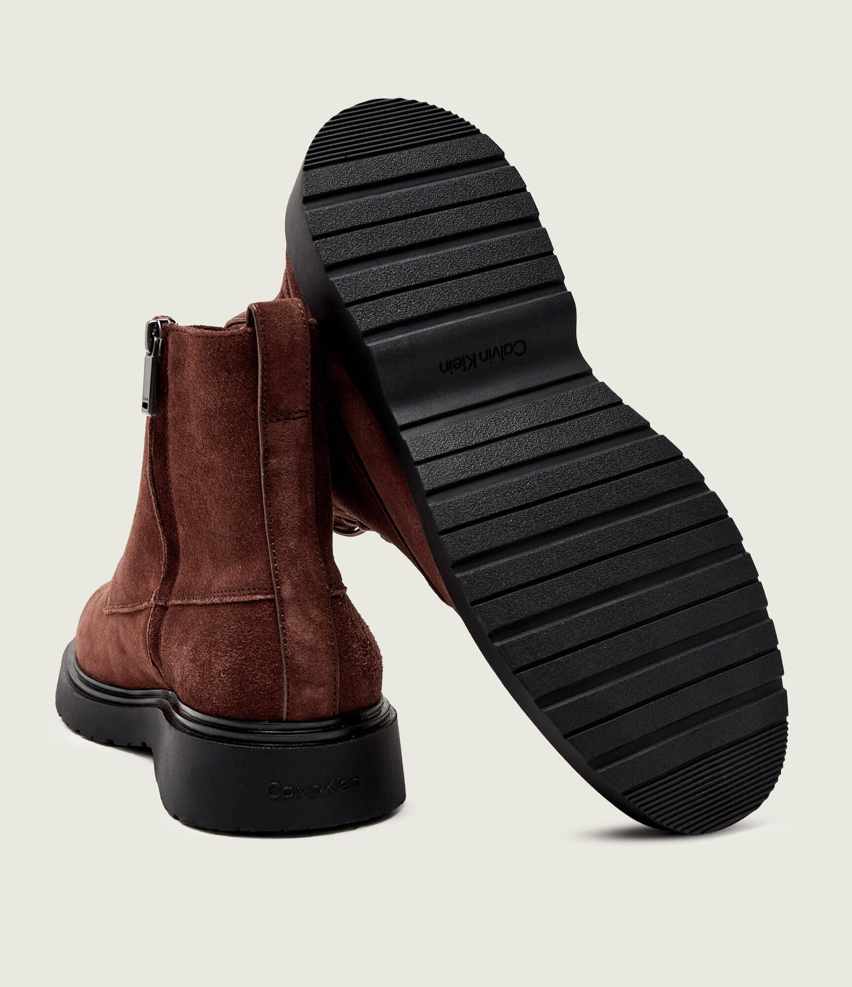Calvin Klein Încălțăminte înaltă Combat | piele întoarsă