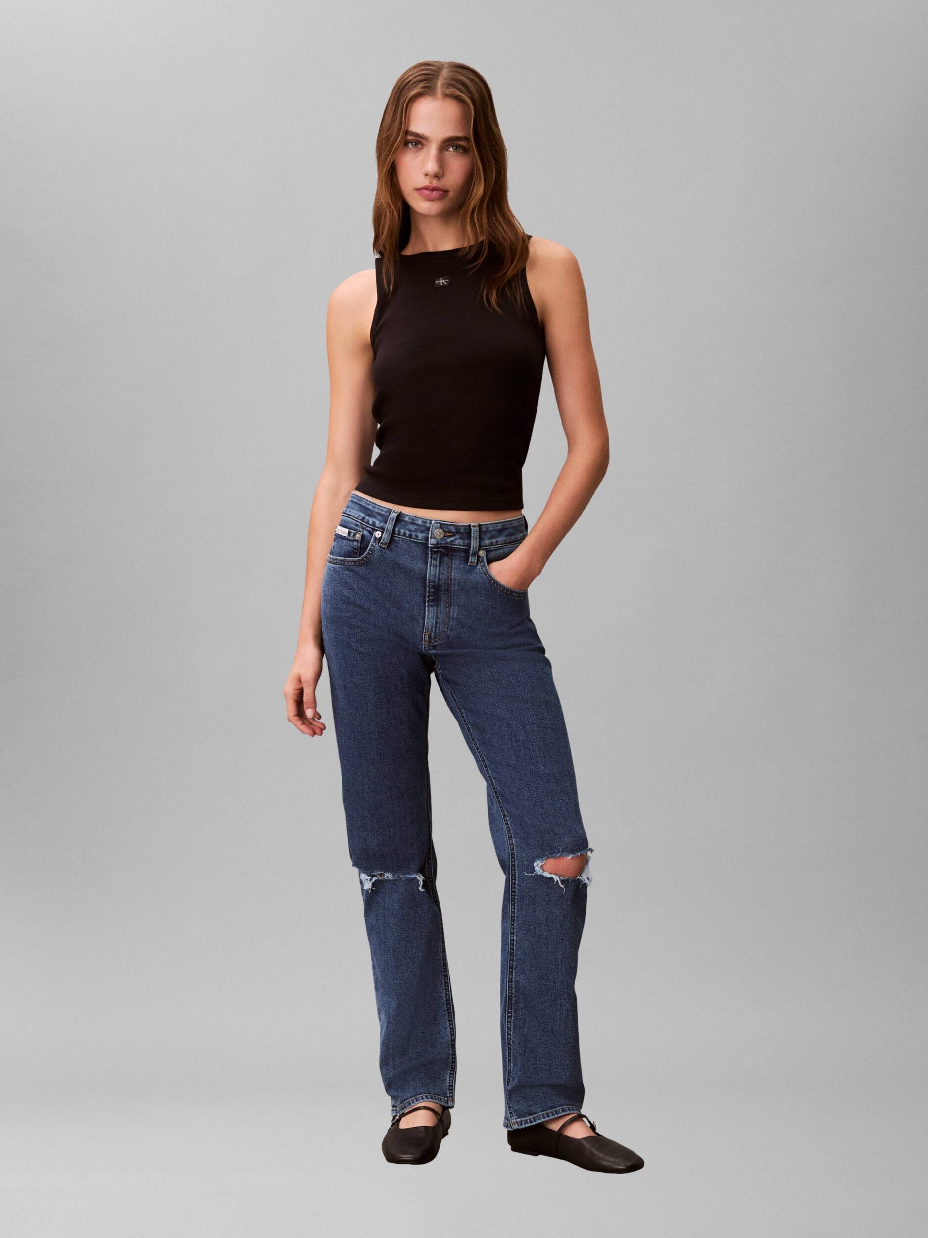 Calvin Klein Jeans Blugi | Straight fit | high rise