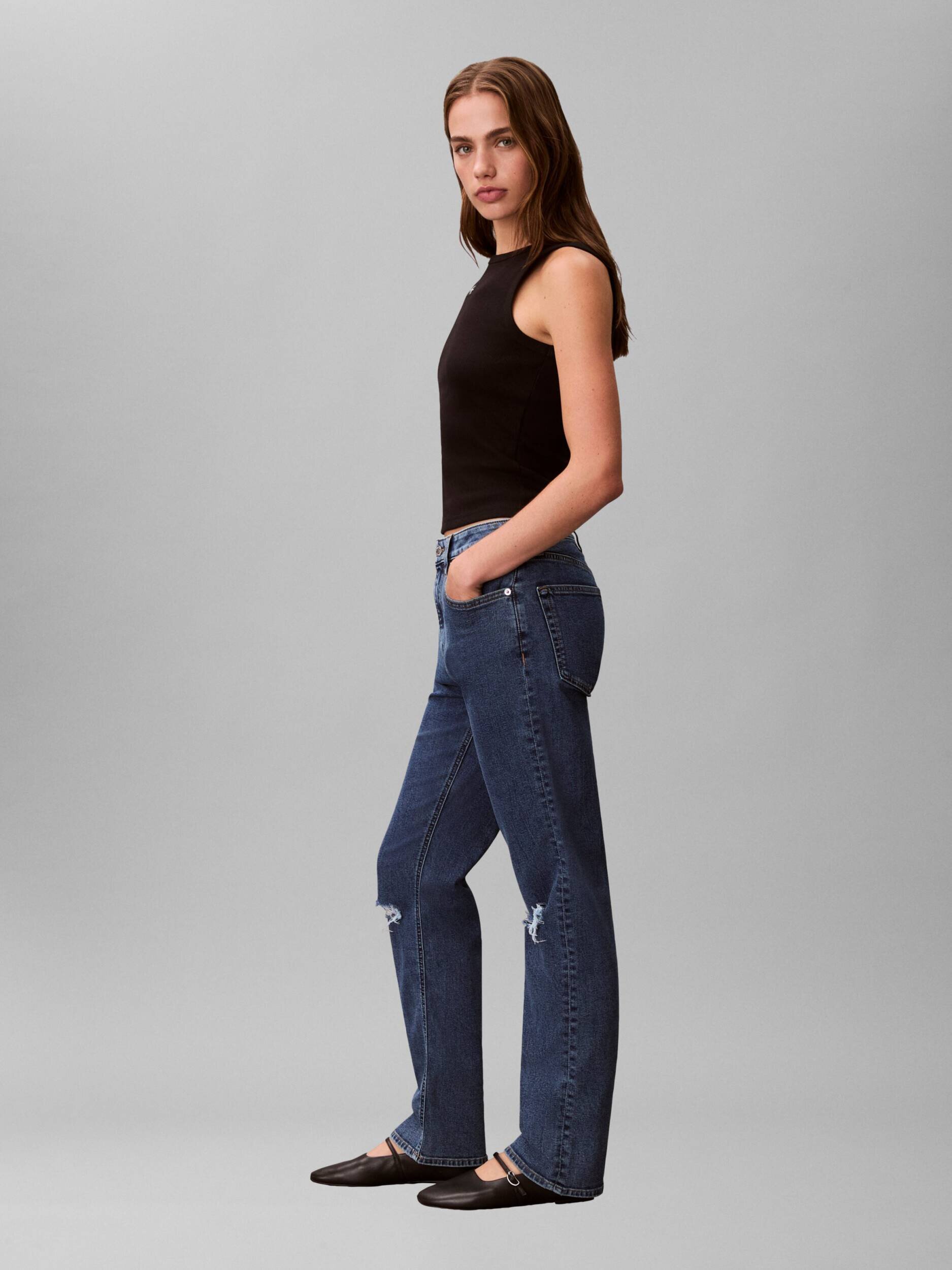 Calvin Klein Jeans Blugi | Straight fit | high rise