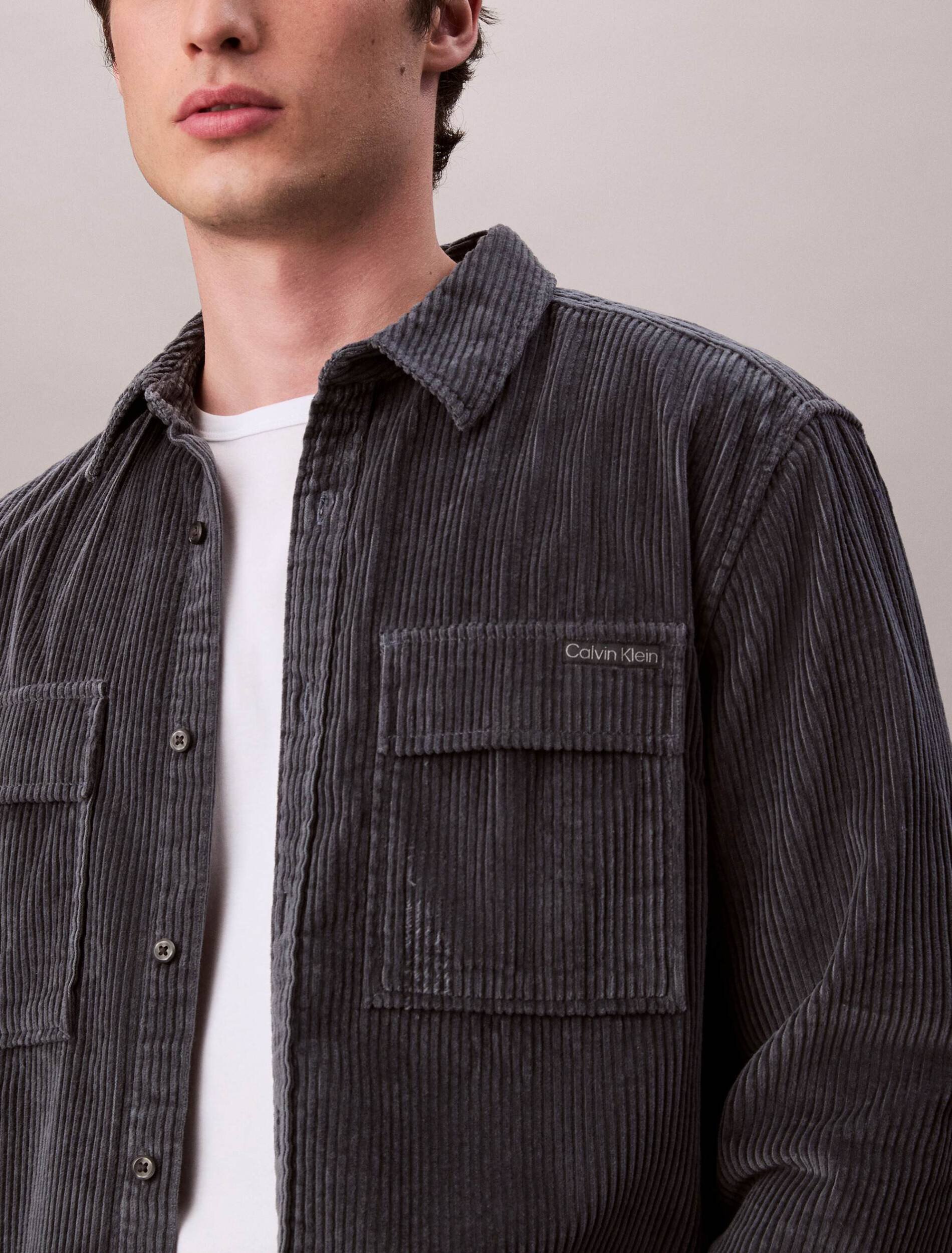 Calvin Klein Jeans Cămașă | Relaxed fit | catifea reiată