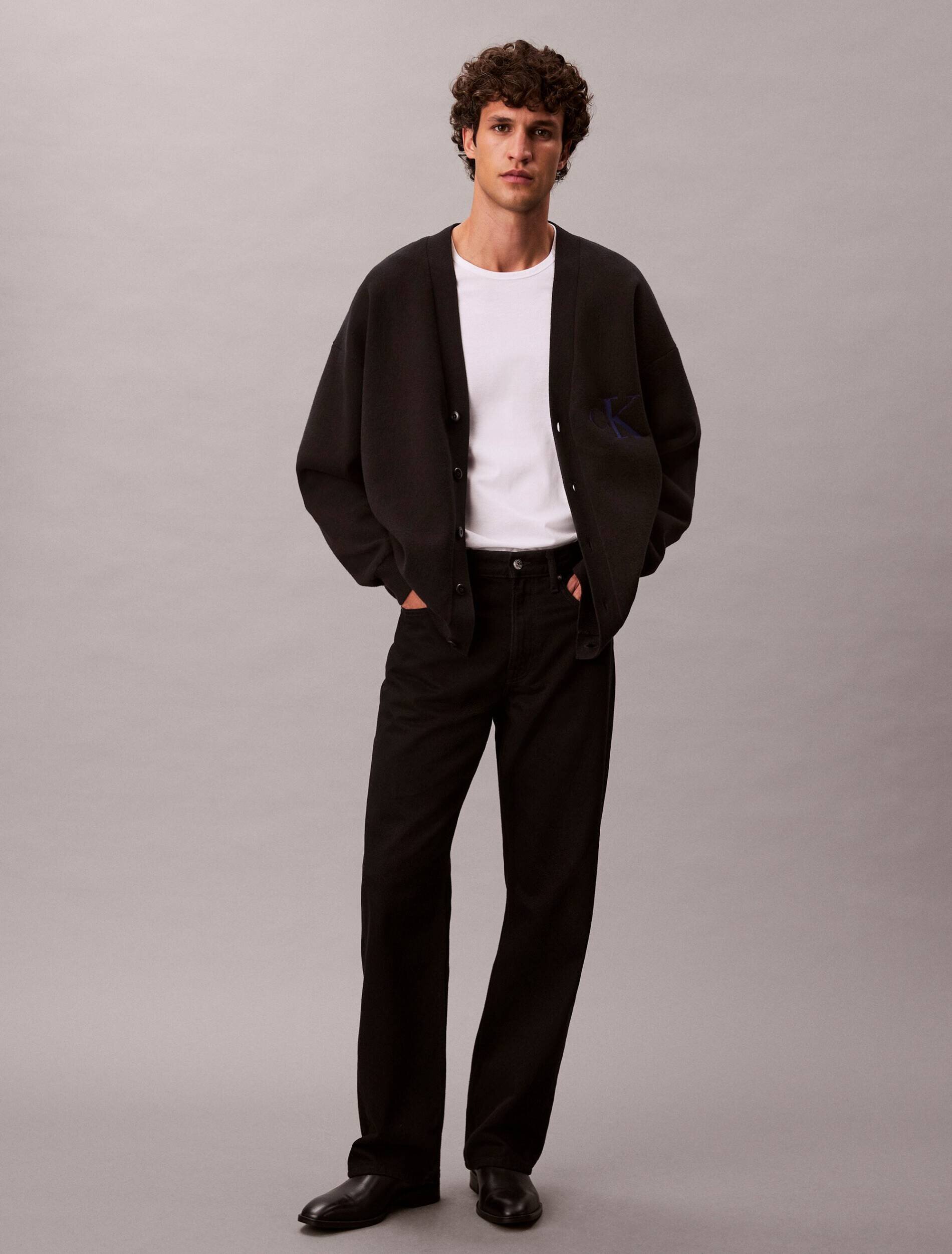 Calvin Klein Jeans Cardigan | Loose fit cu adaos de cașmir