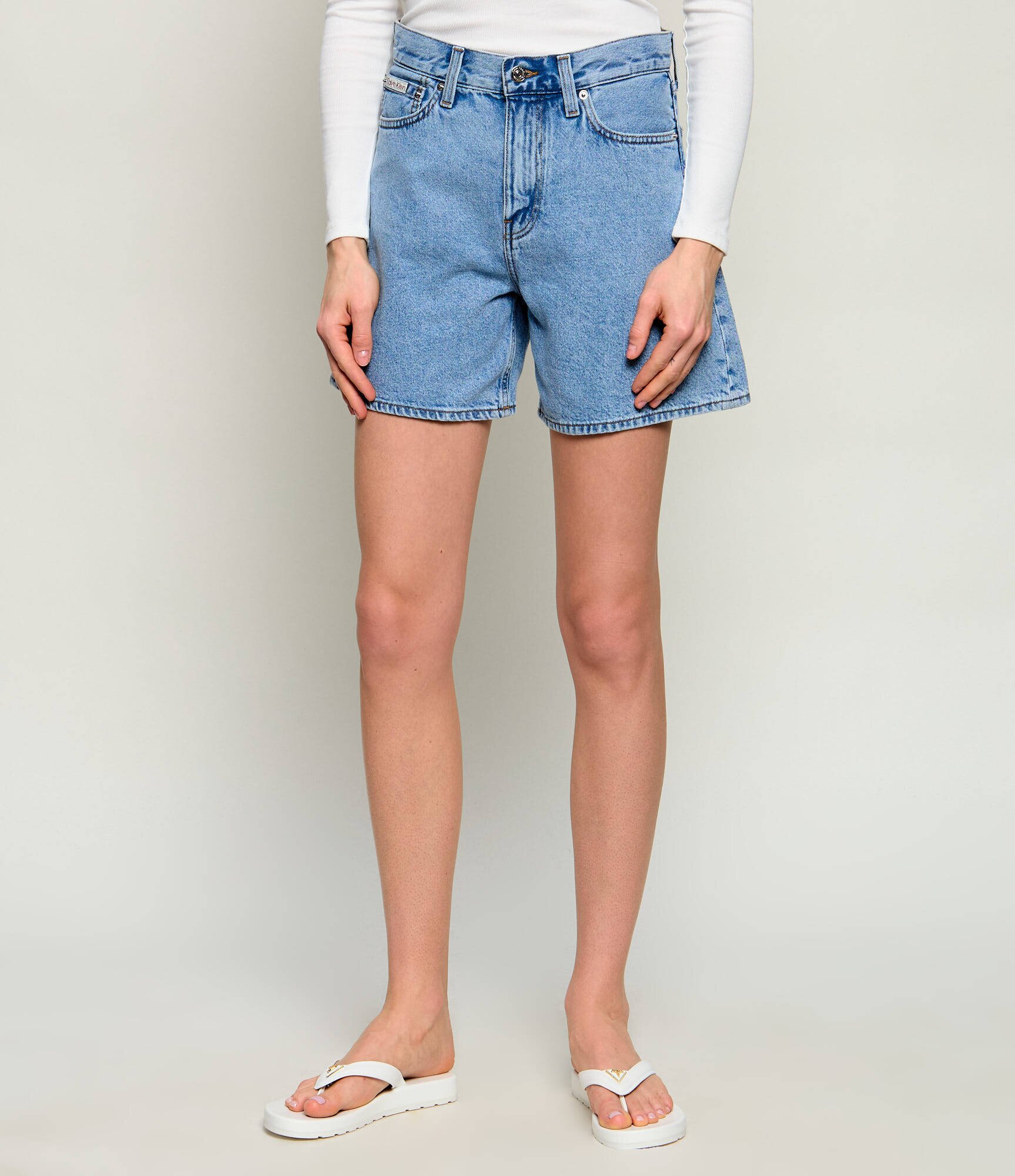 Calvin Klein Jeans De blugi pantaloni scurți | regular fit | high rise