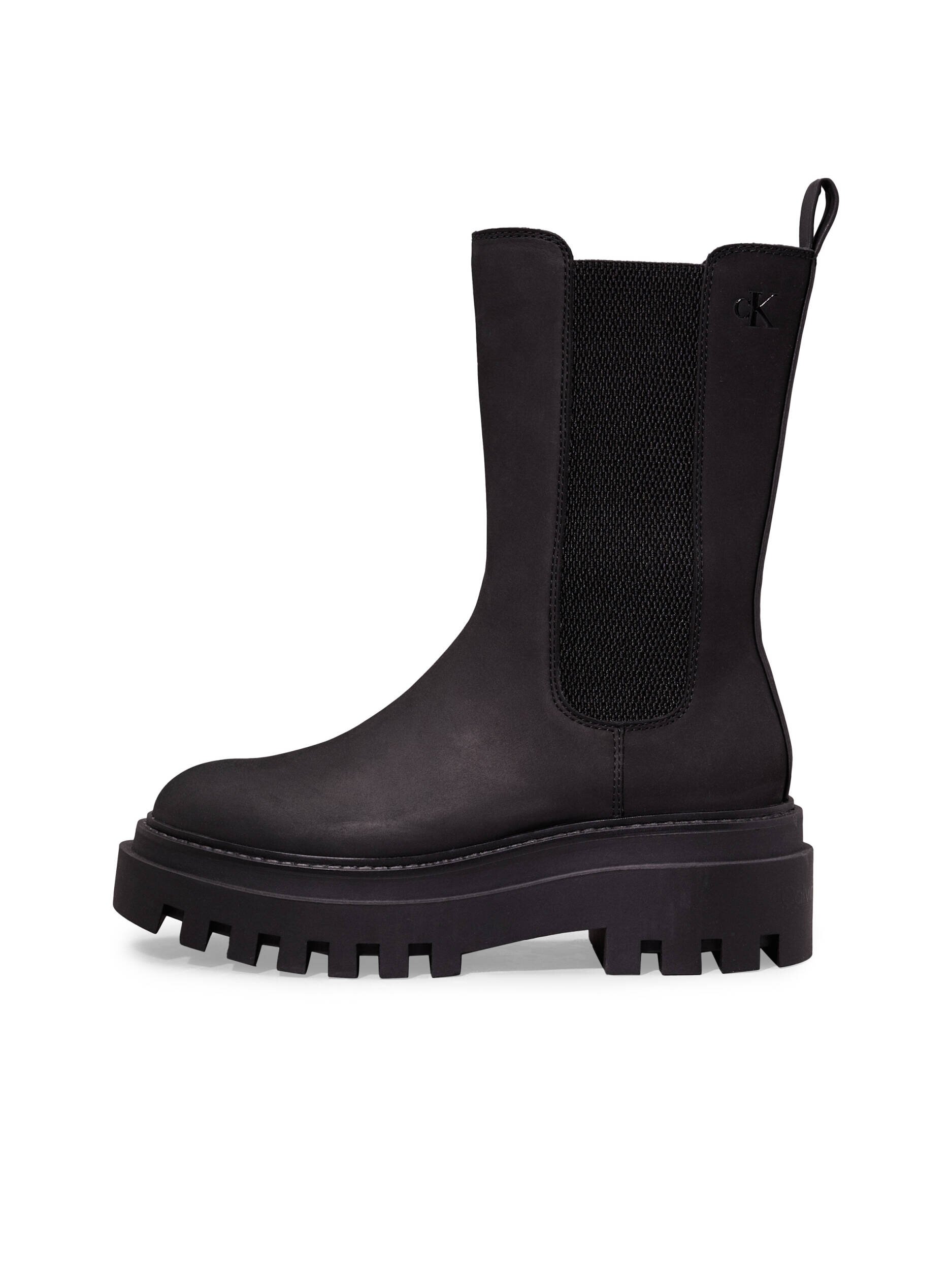 Calvin Klein Jeans De piele botine cu platformă