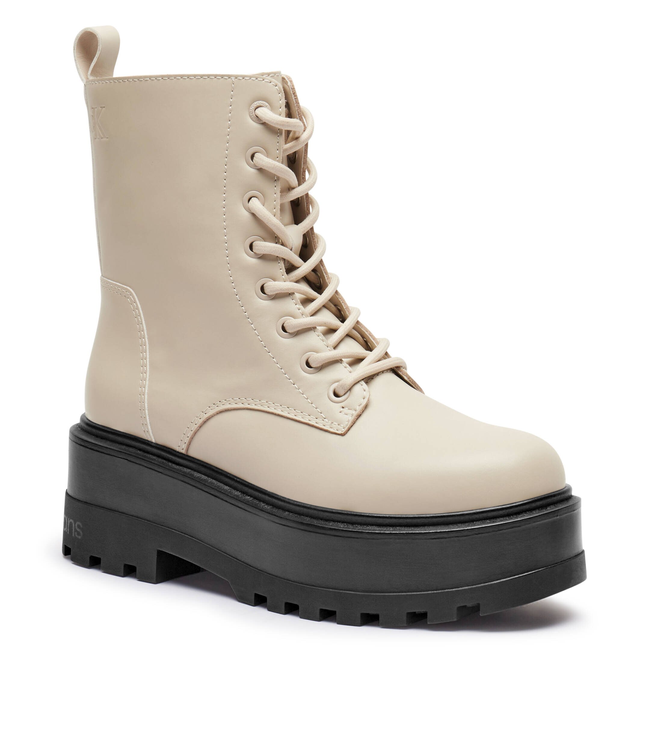Calvin Klein Jeans De piele botine cu platformă
