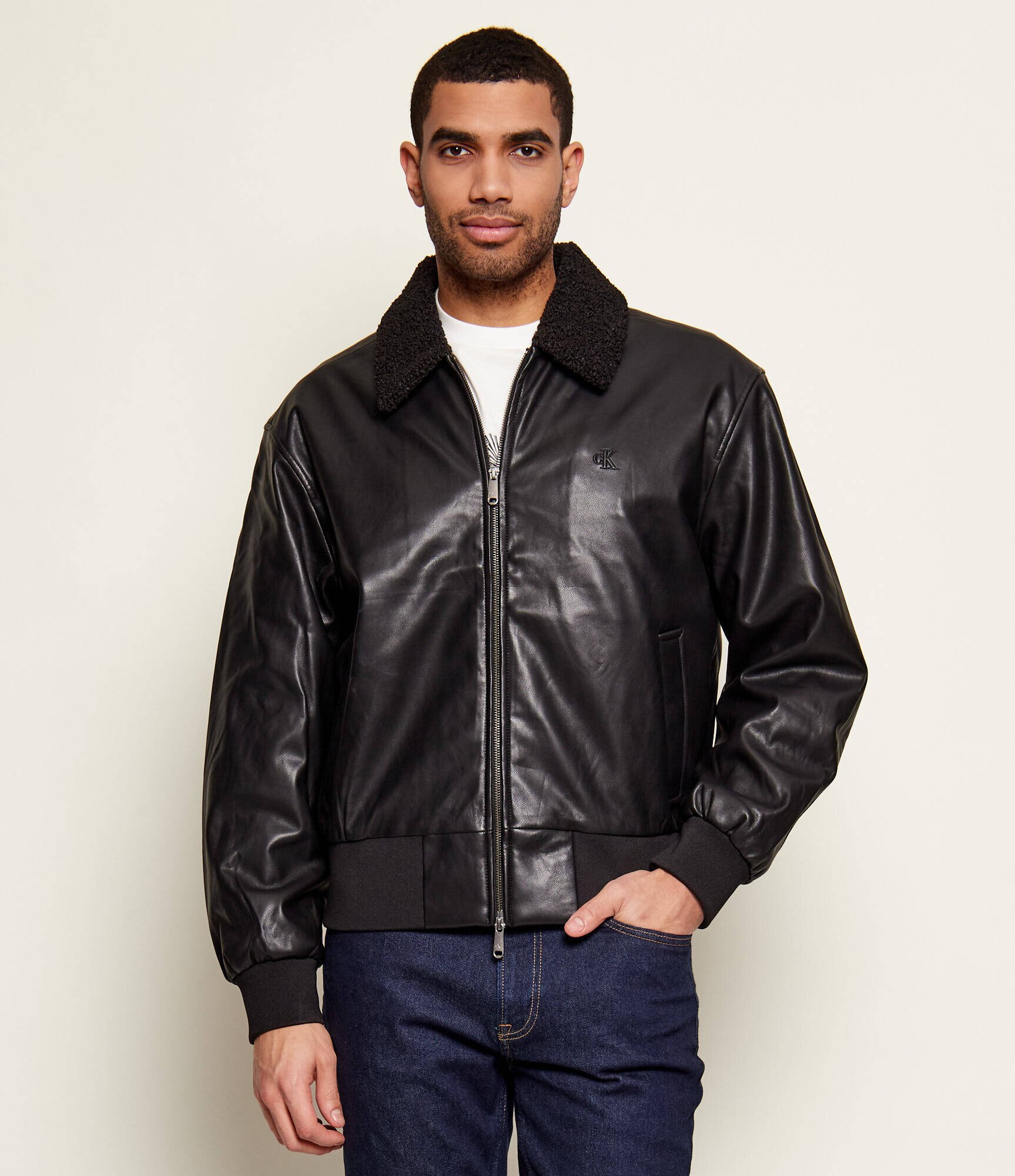 Calvin Klein Jeans Geacă bomber | Loose fit | shearling