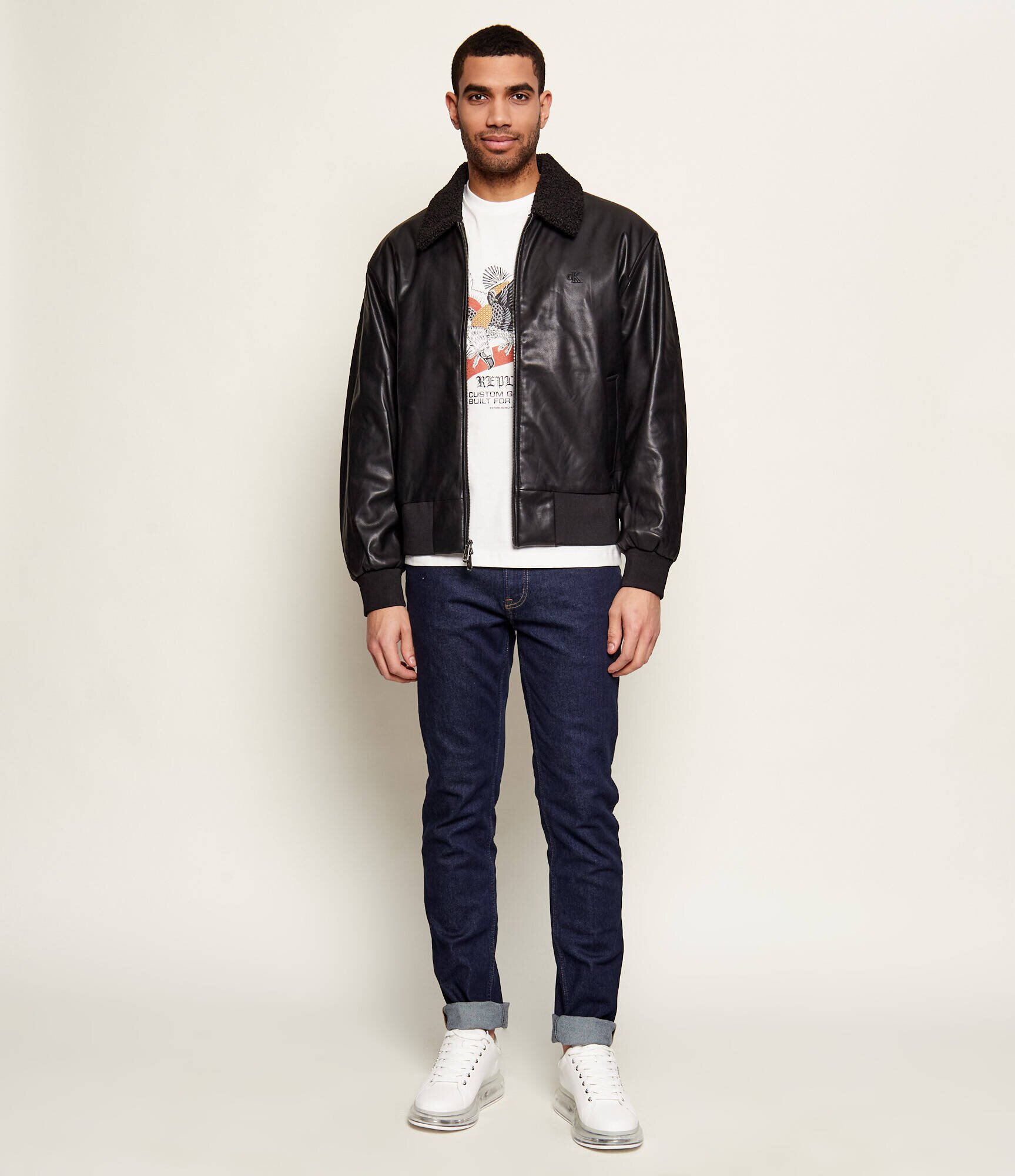 Calvin Klein Jeans Geacă bomber | Loose fit | shearling