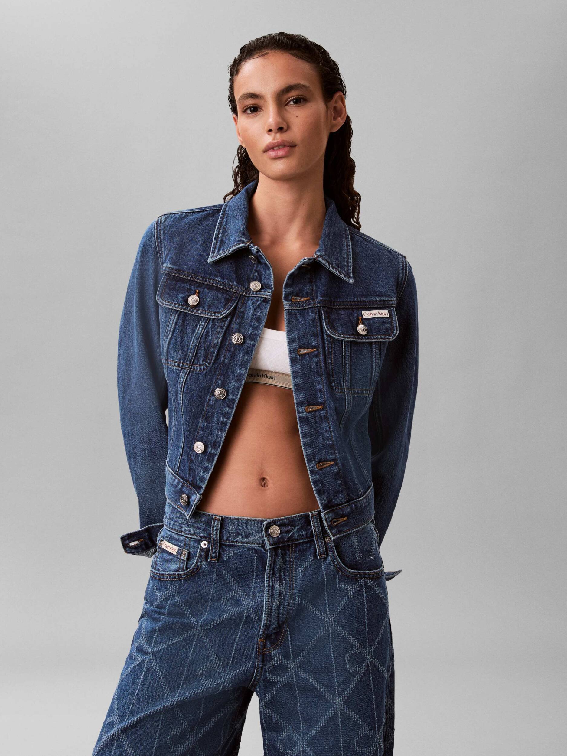 Calvin Klein Jeans Geacă de blug 90S | Cropped Fit