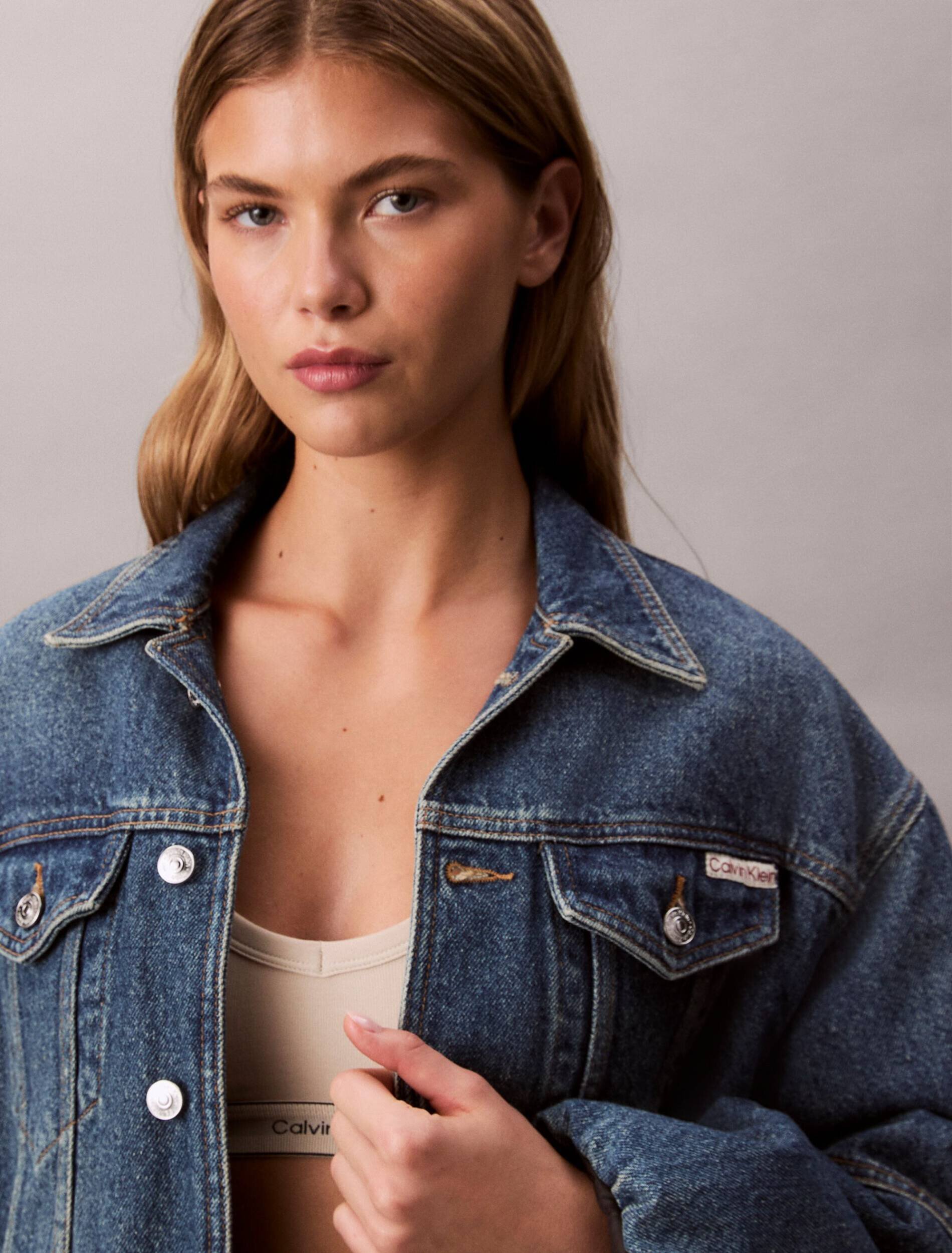 Calvin Klein Jeans Geacă de blug | Cropped Fit