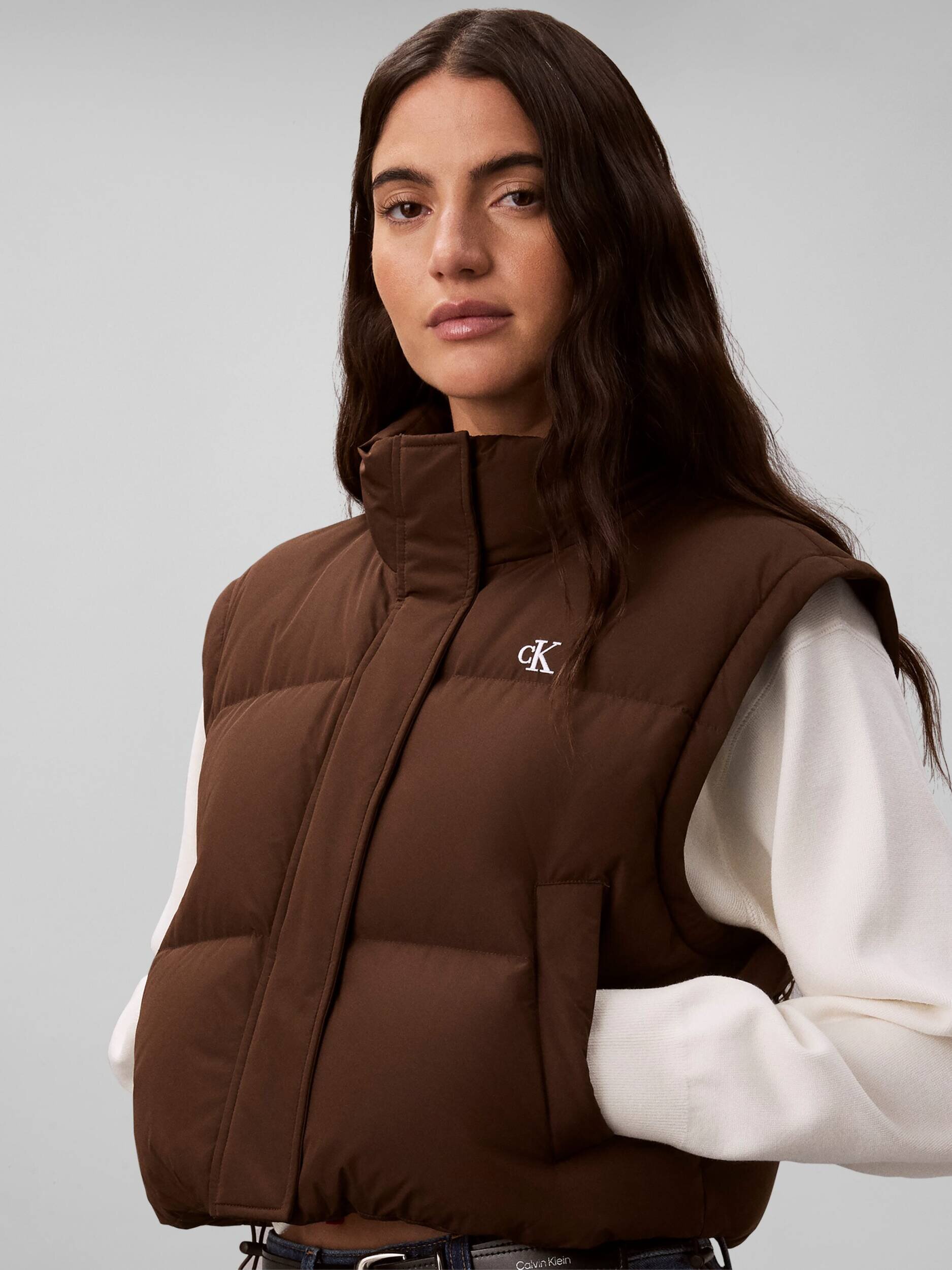Calvin Klein Jeans Geacă de puf 2w1 | Cropped Fit
