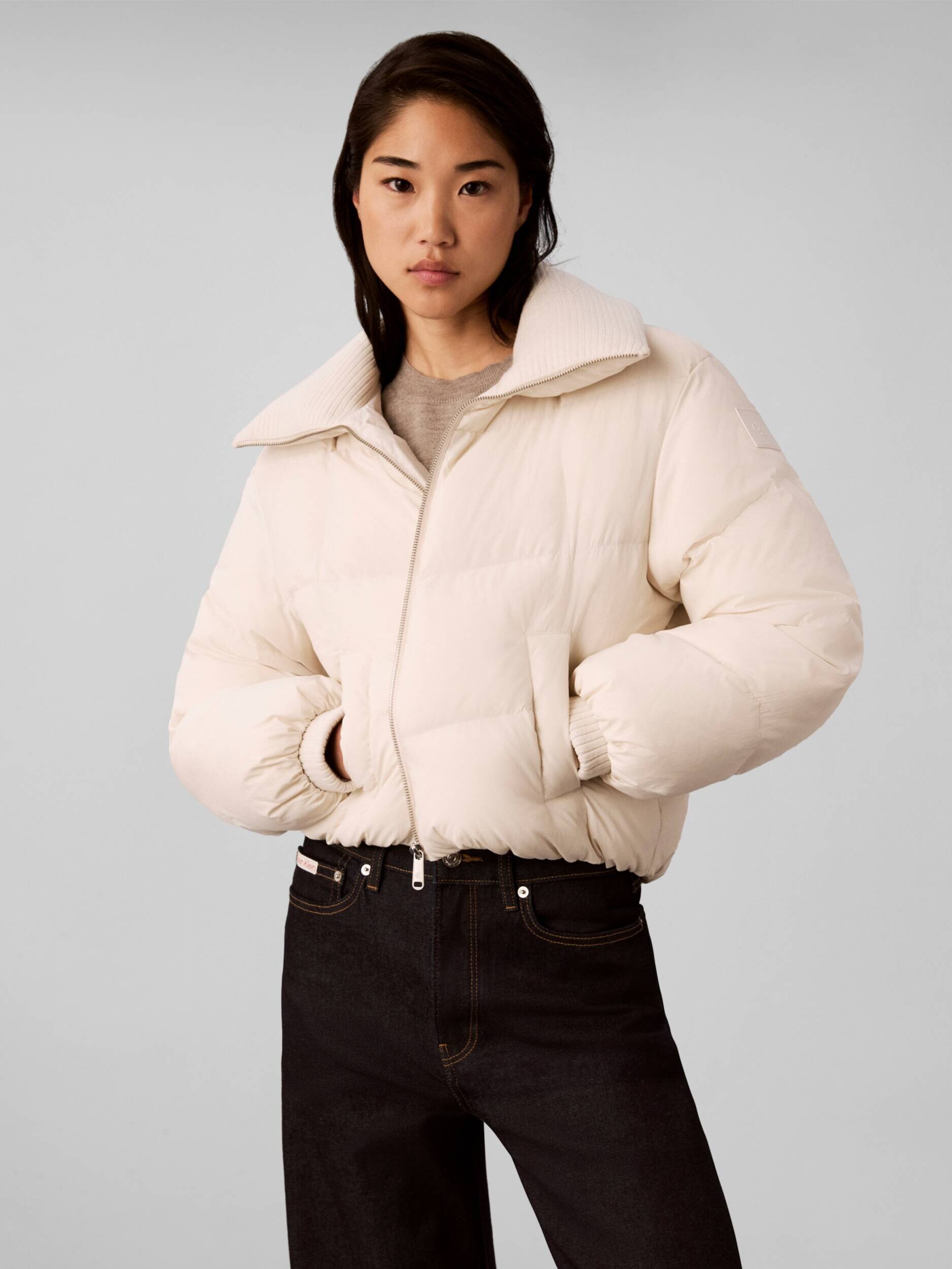 Calvin Klein Jeans Geacă de puf | Cropped Fit