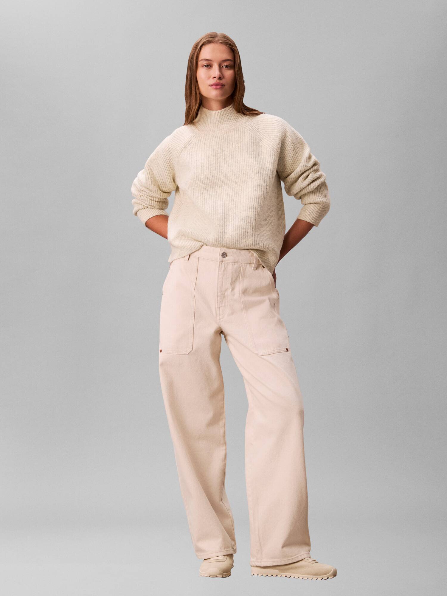 Calvin Klein Jeans Guler înalt | regular fit cu adaos de lână